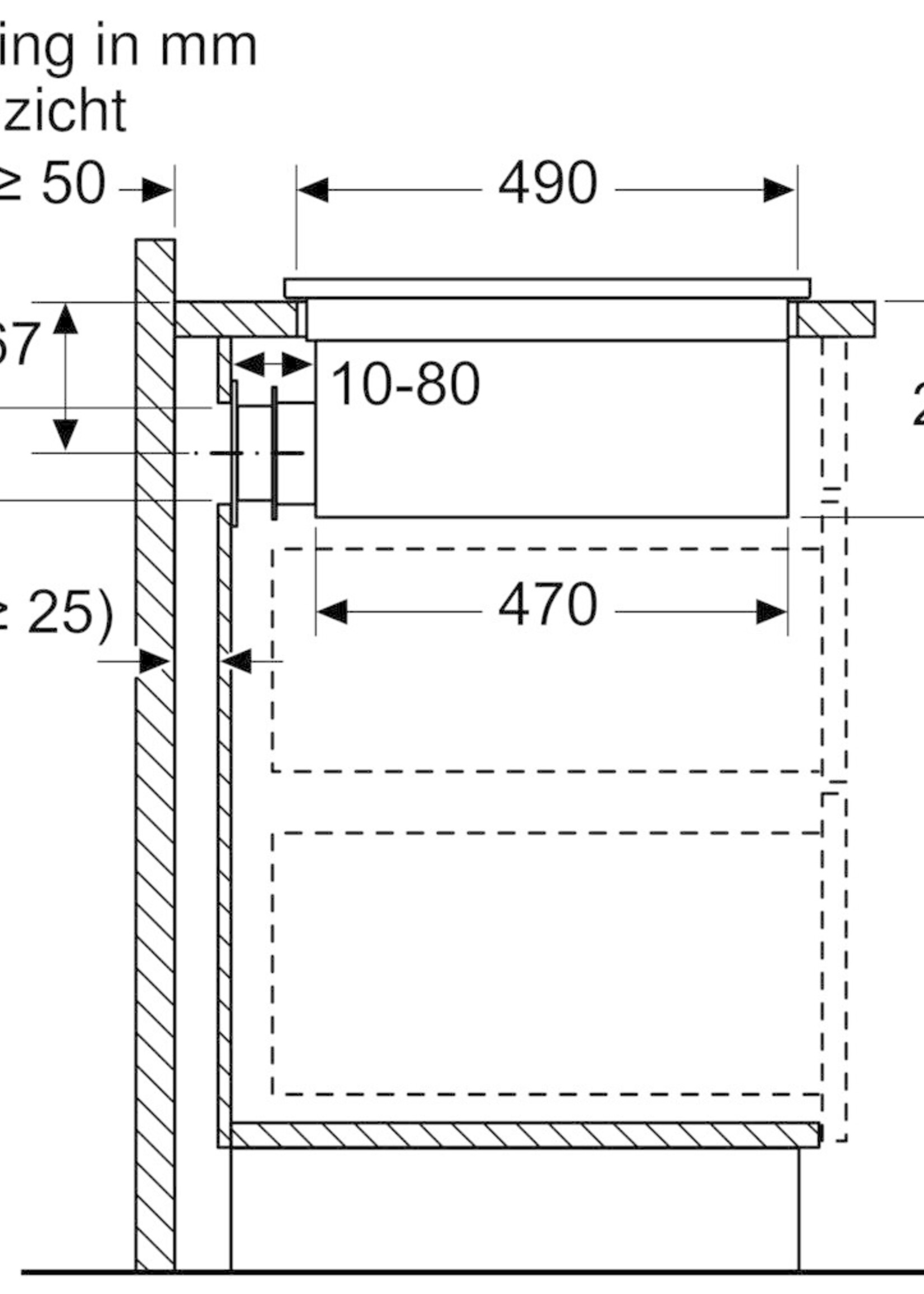 Siemens EX877LX67E studioLine inductionair kookplaat - 80 cm