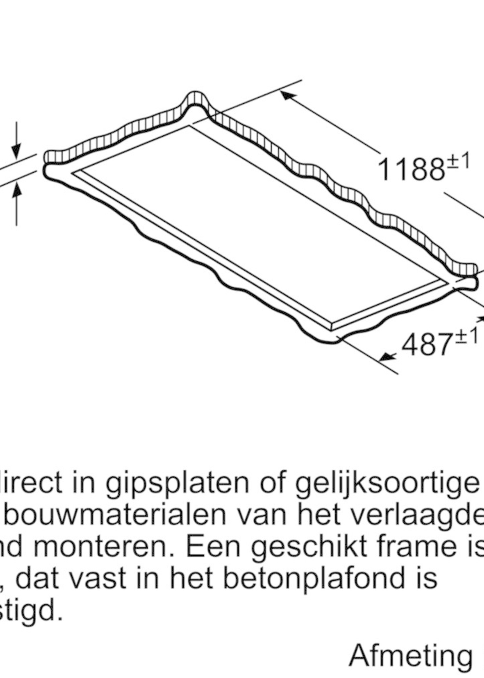 Siemens LR29CQS25 studioLine plafondunit afzuigkap 120 cm
