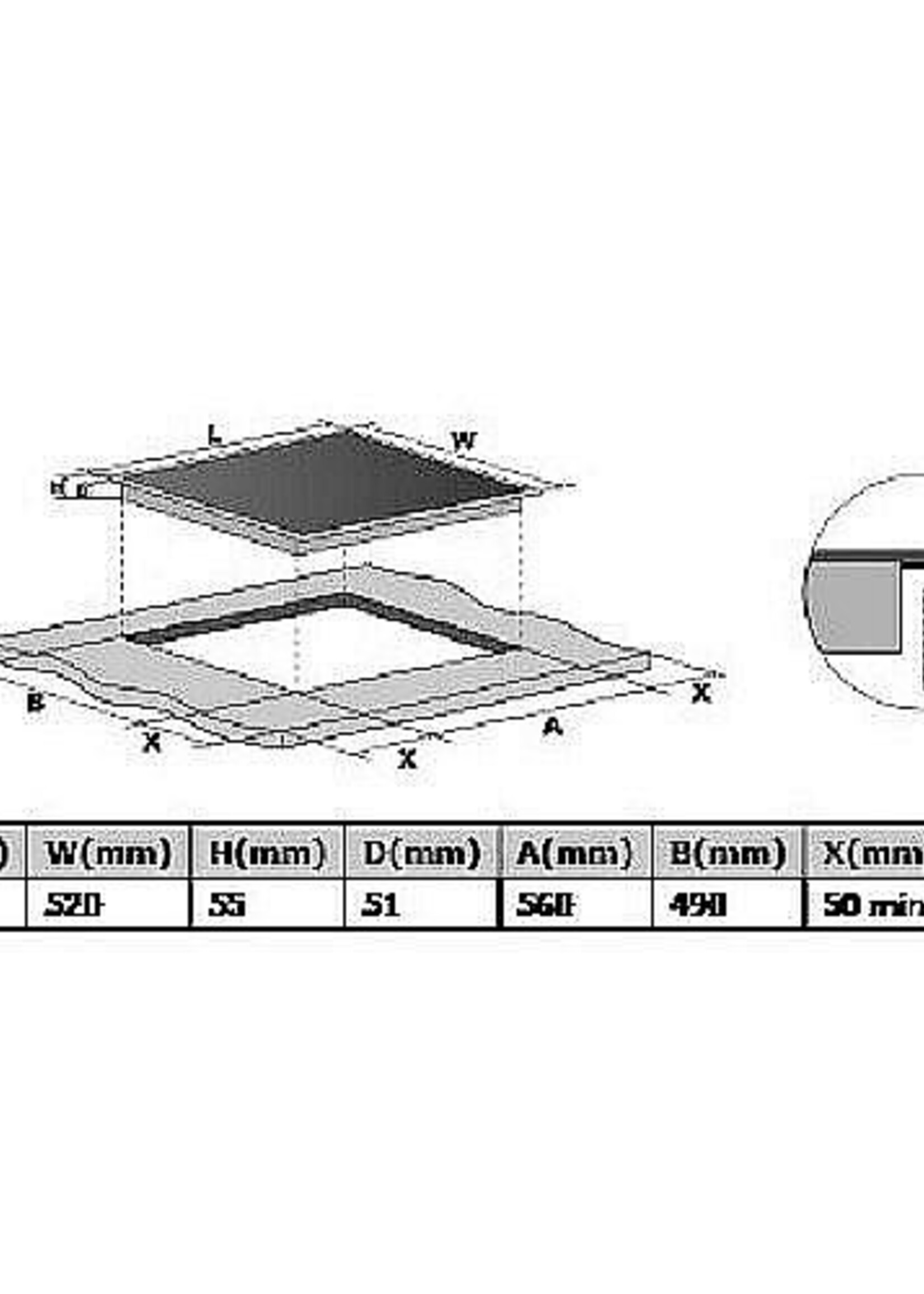 Hananto HIKI60121 inductie kookplaat - 60 cm