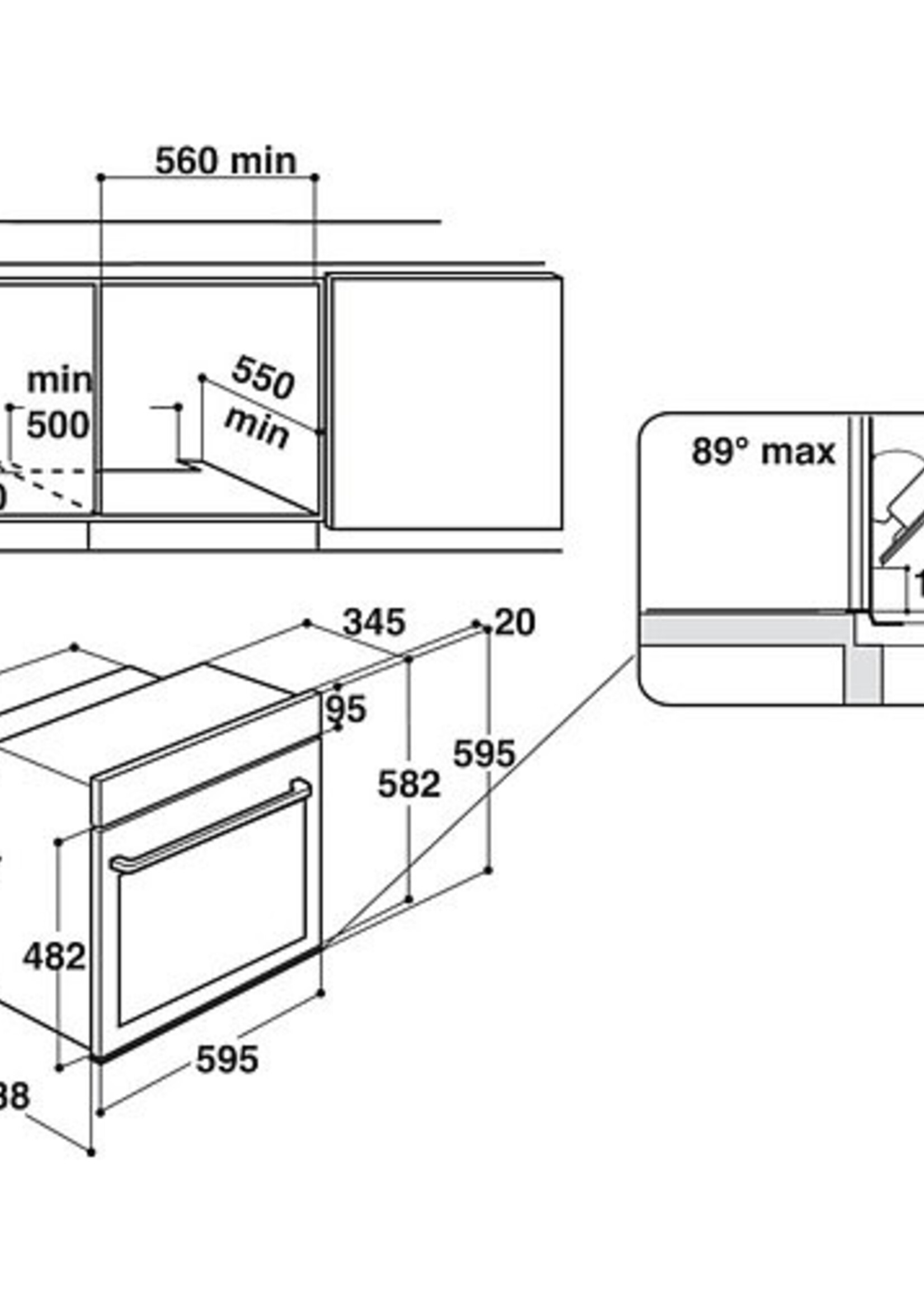 Bauknecht BIK11FH8TS2PT oven 60 cm