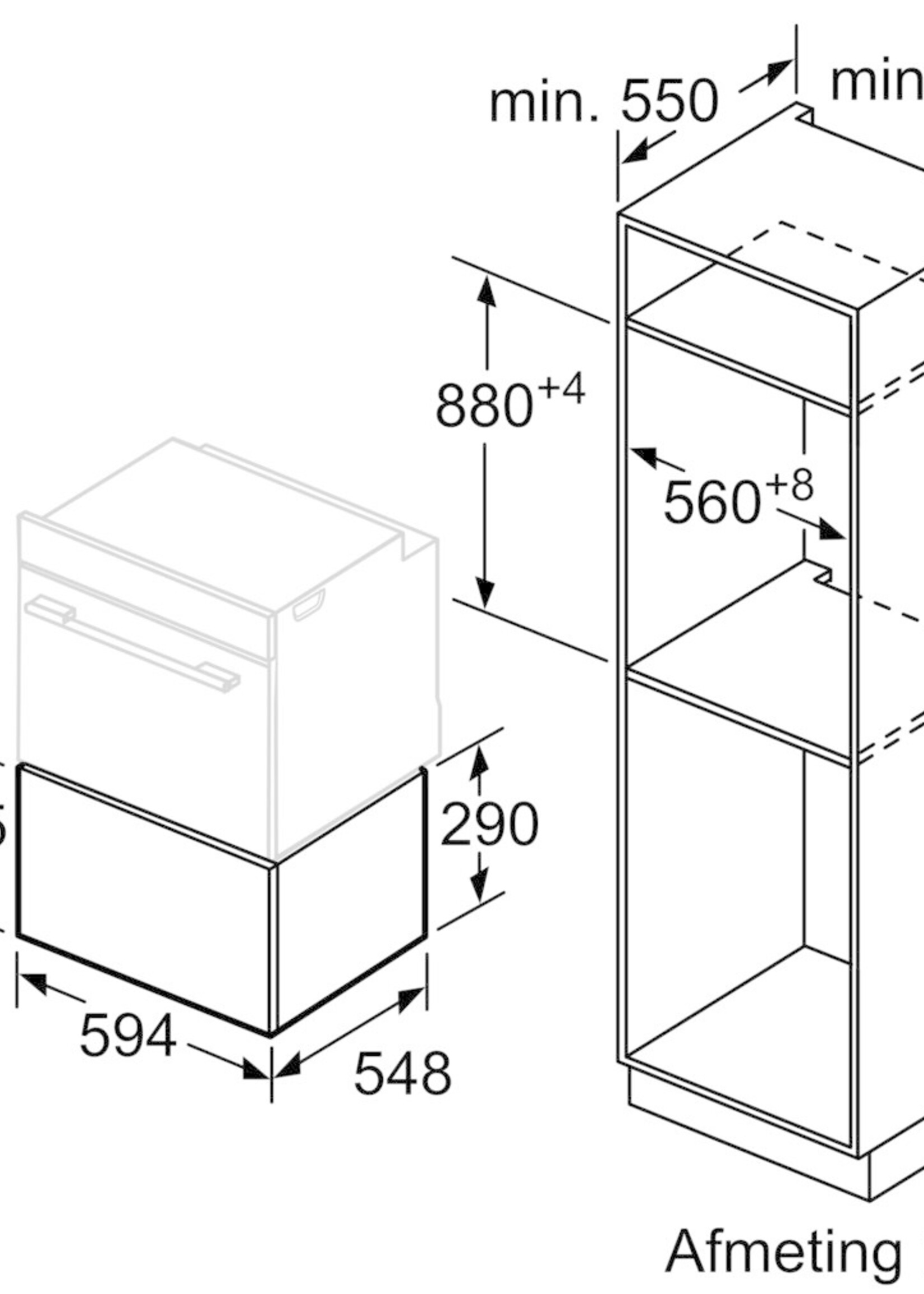 Siemens BI630DNS1 warmhoudlade 29 cm