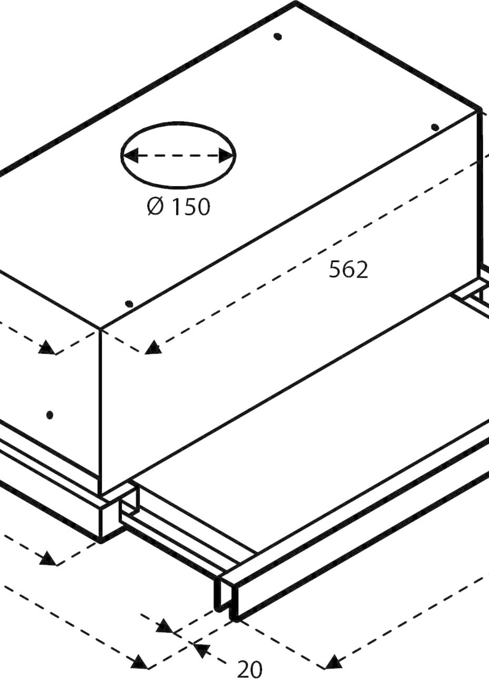 Inventum AKV6004RVS vlakscherm afzuigkap