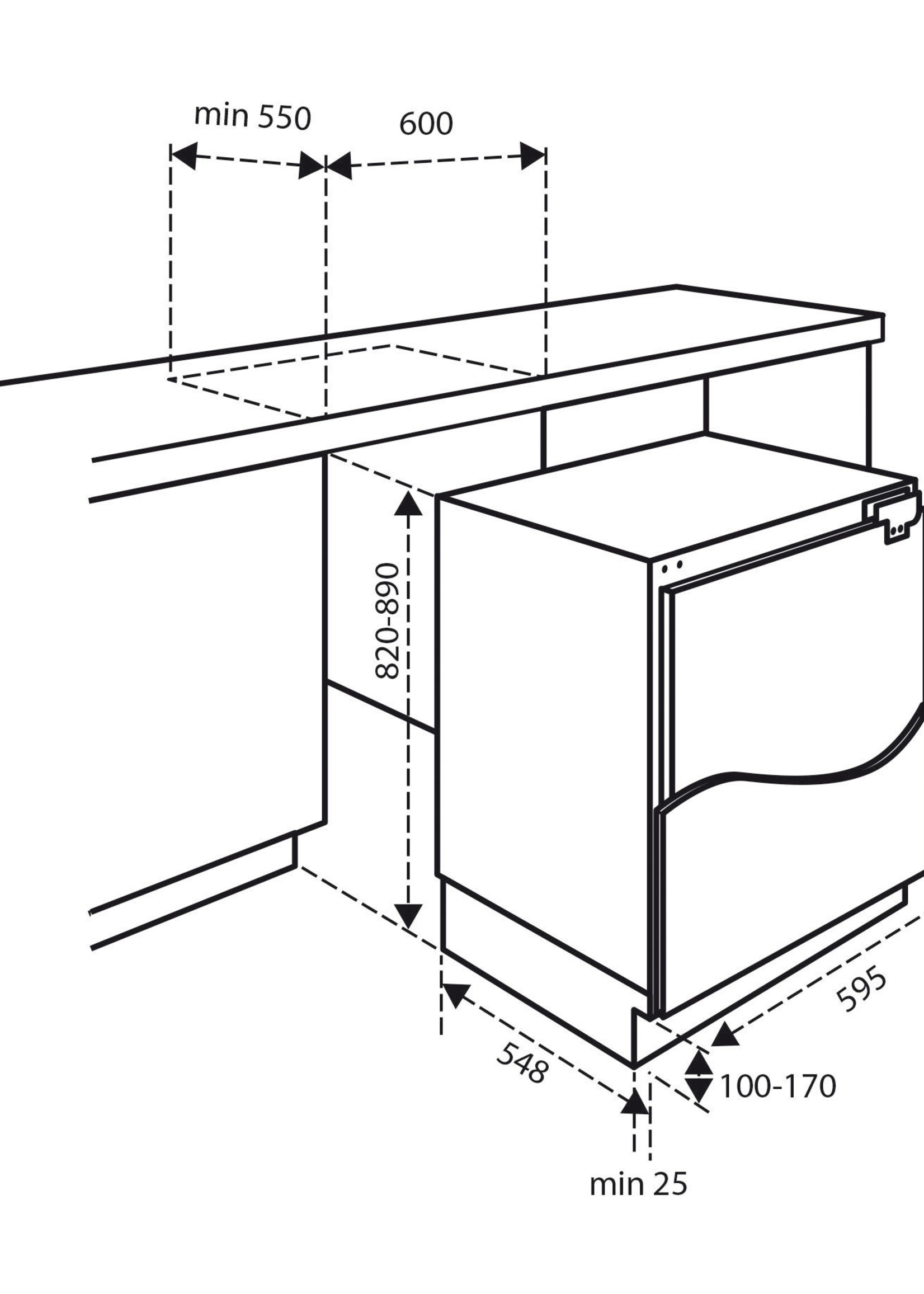 Inventum IKK0821D onderbouw koelkast 82 cm