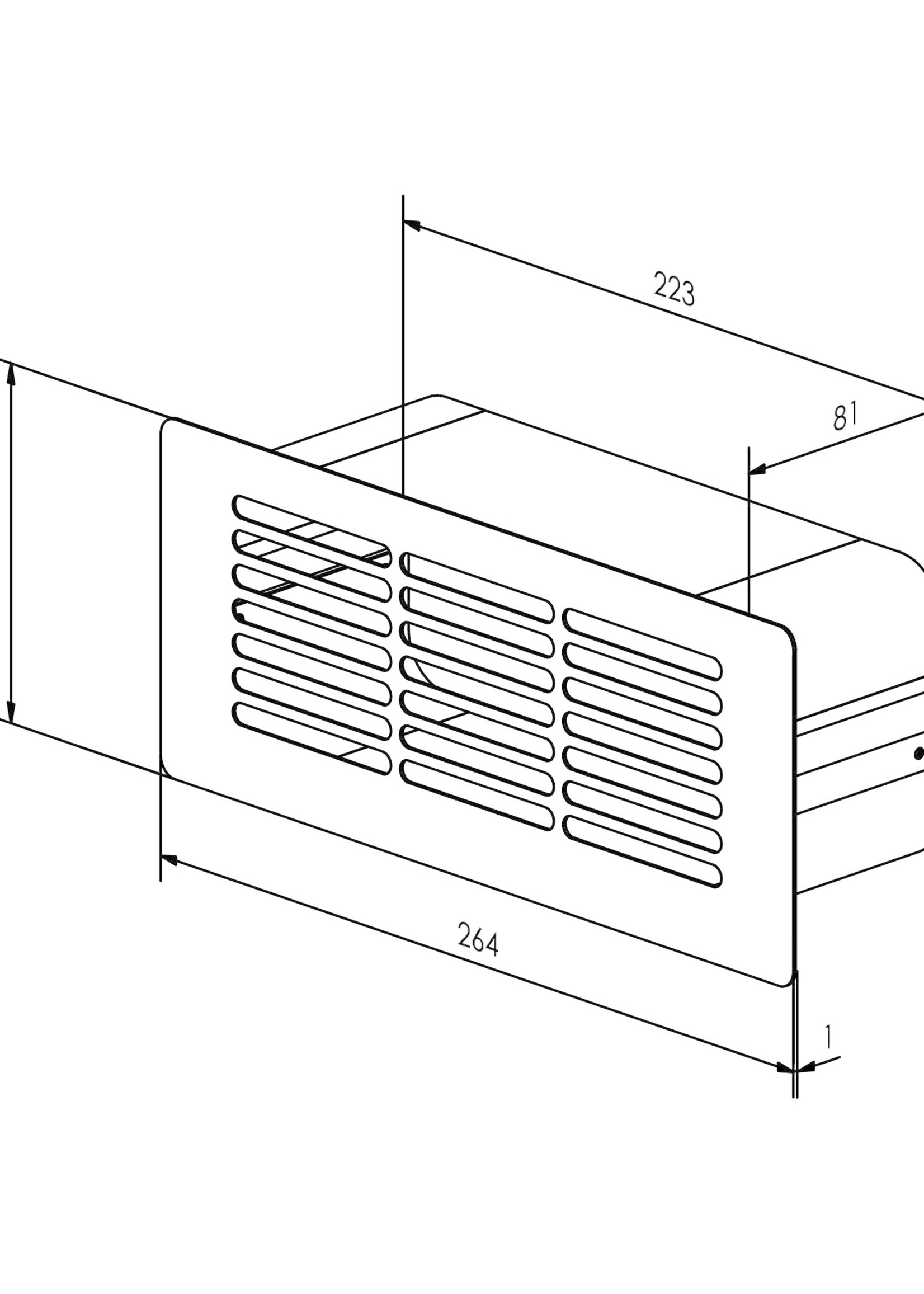 Inventum PR100 Plintrooster