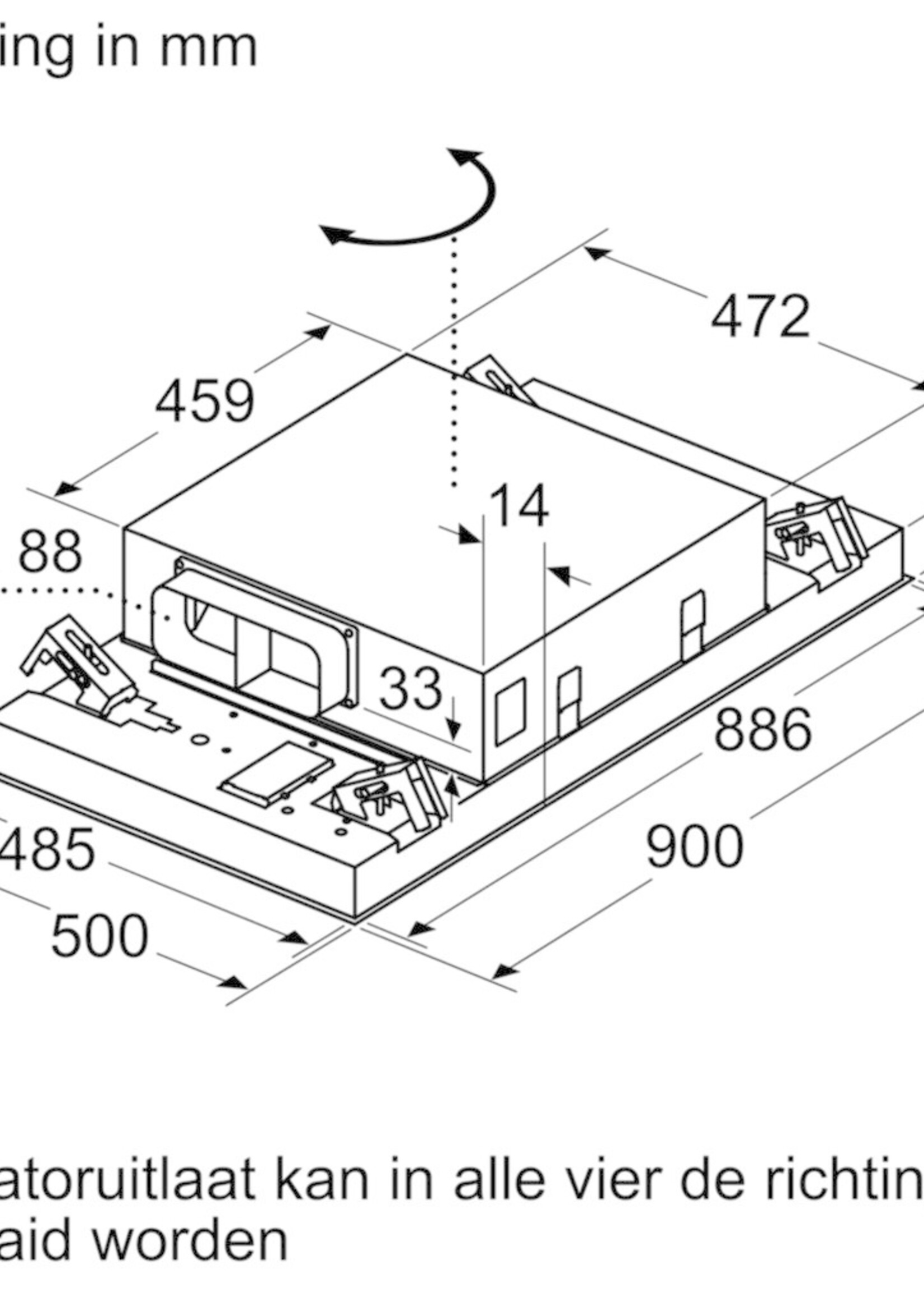 Siemens LR96CAQ50 afzuigkap 90 cm
