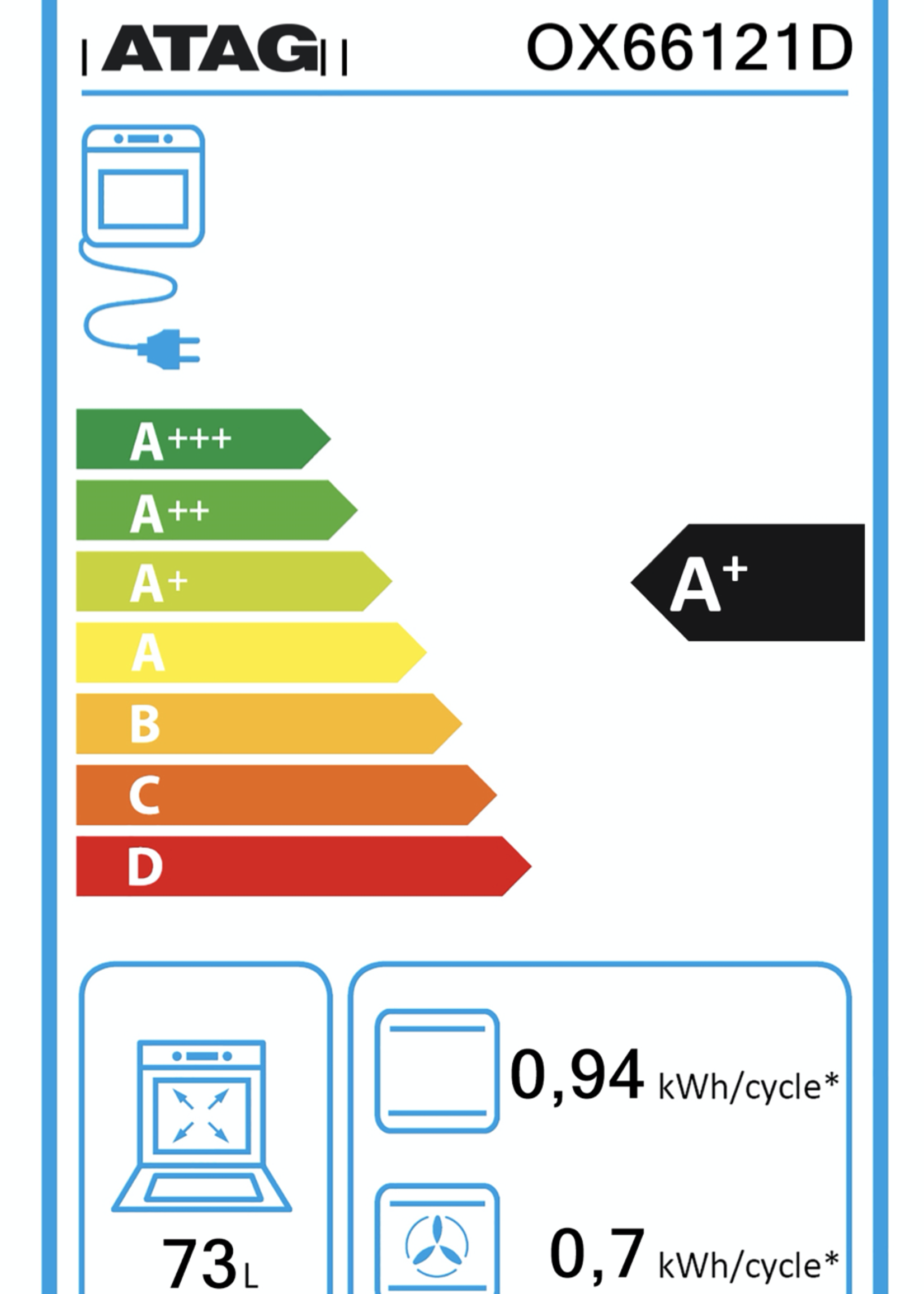 Atag OX66121D oven 60 cm