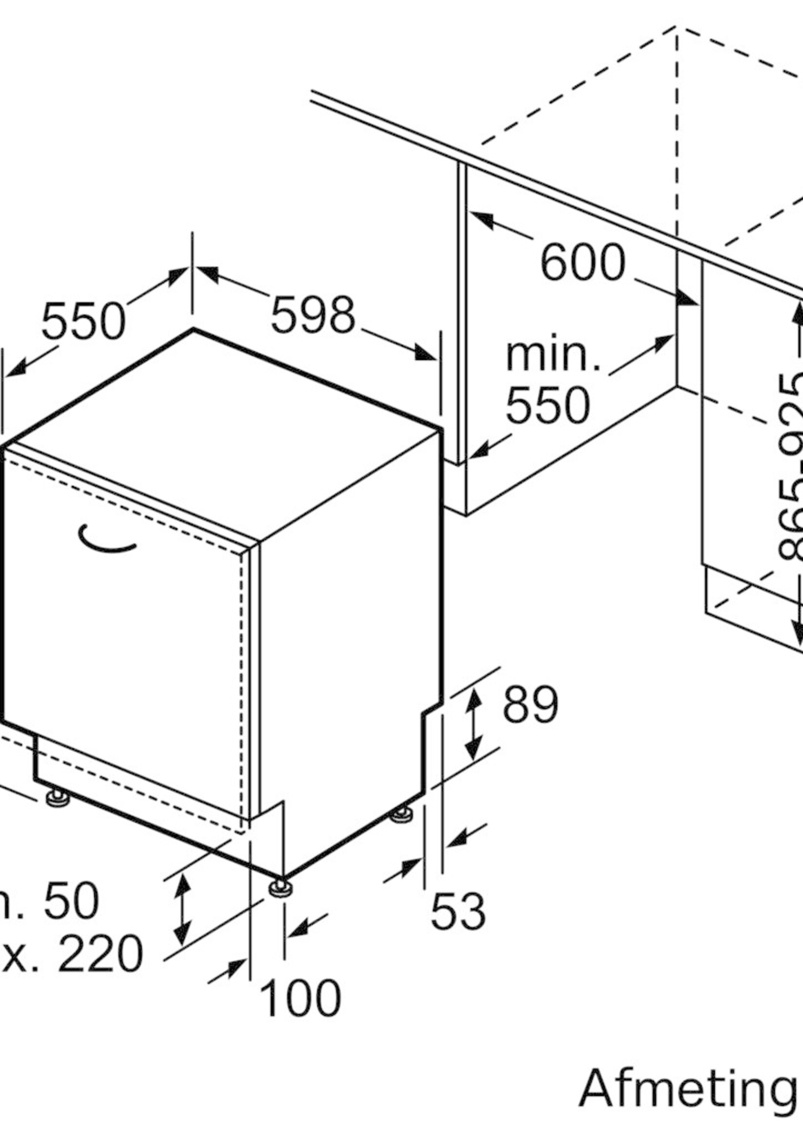 Bosch SBE46NX23E volledig geïntegreerde vaatwasser