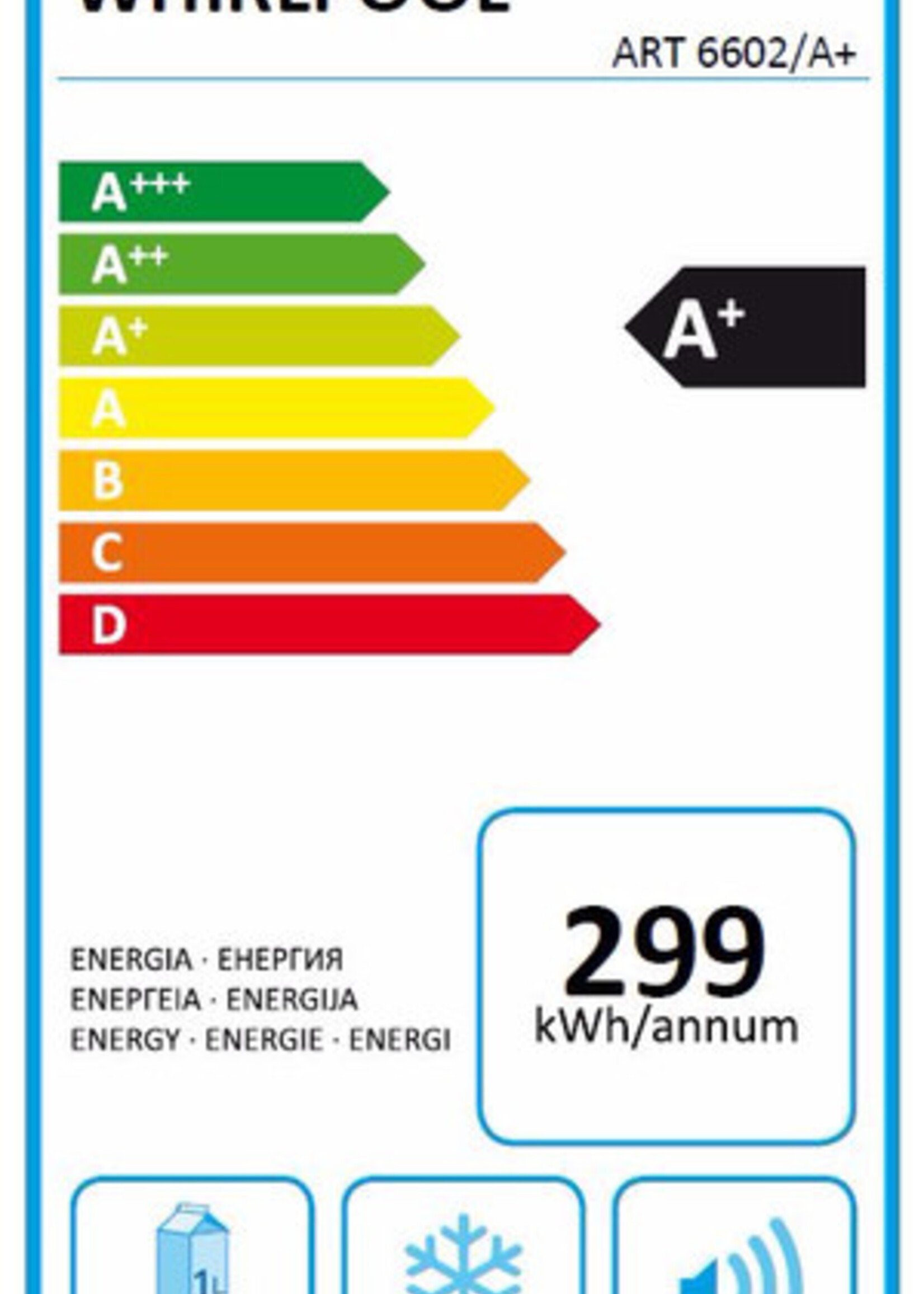 Whirlpool ART6602A koel/vries combinatie