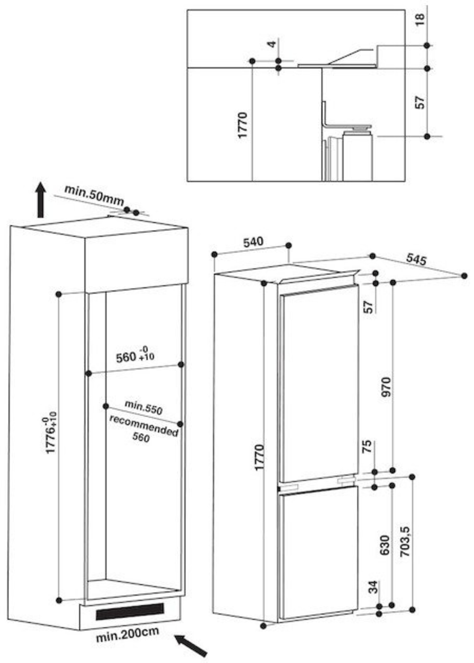 Whirlpool ART6602A koel/vries combinatie