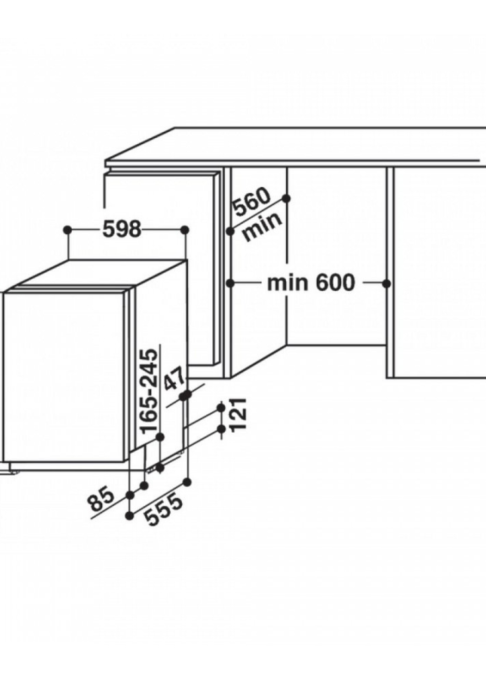 Whirlpool WKIC3C26 inbouw vaatwasser 60 cm