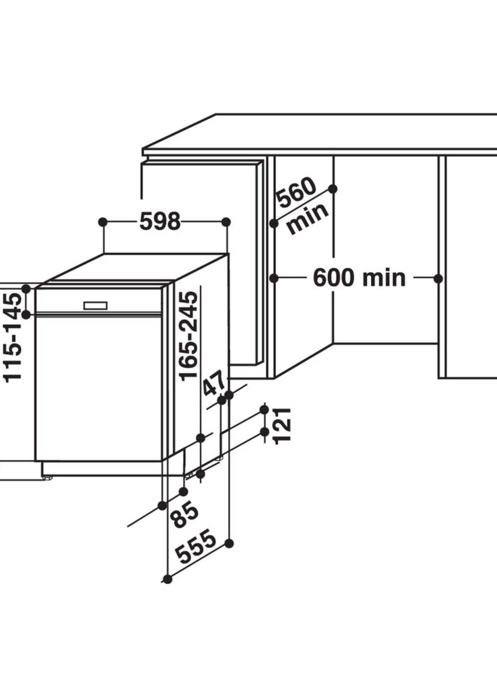 Whirlpool WBC3C26X vaatwasser