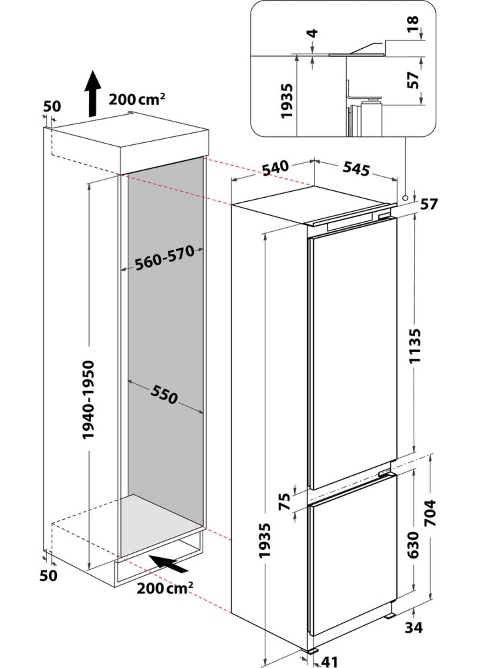 Whirlpool ART9811A++SF koel/vriescombinatie