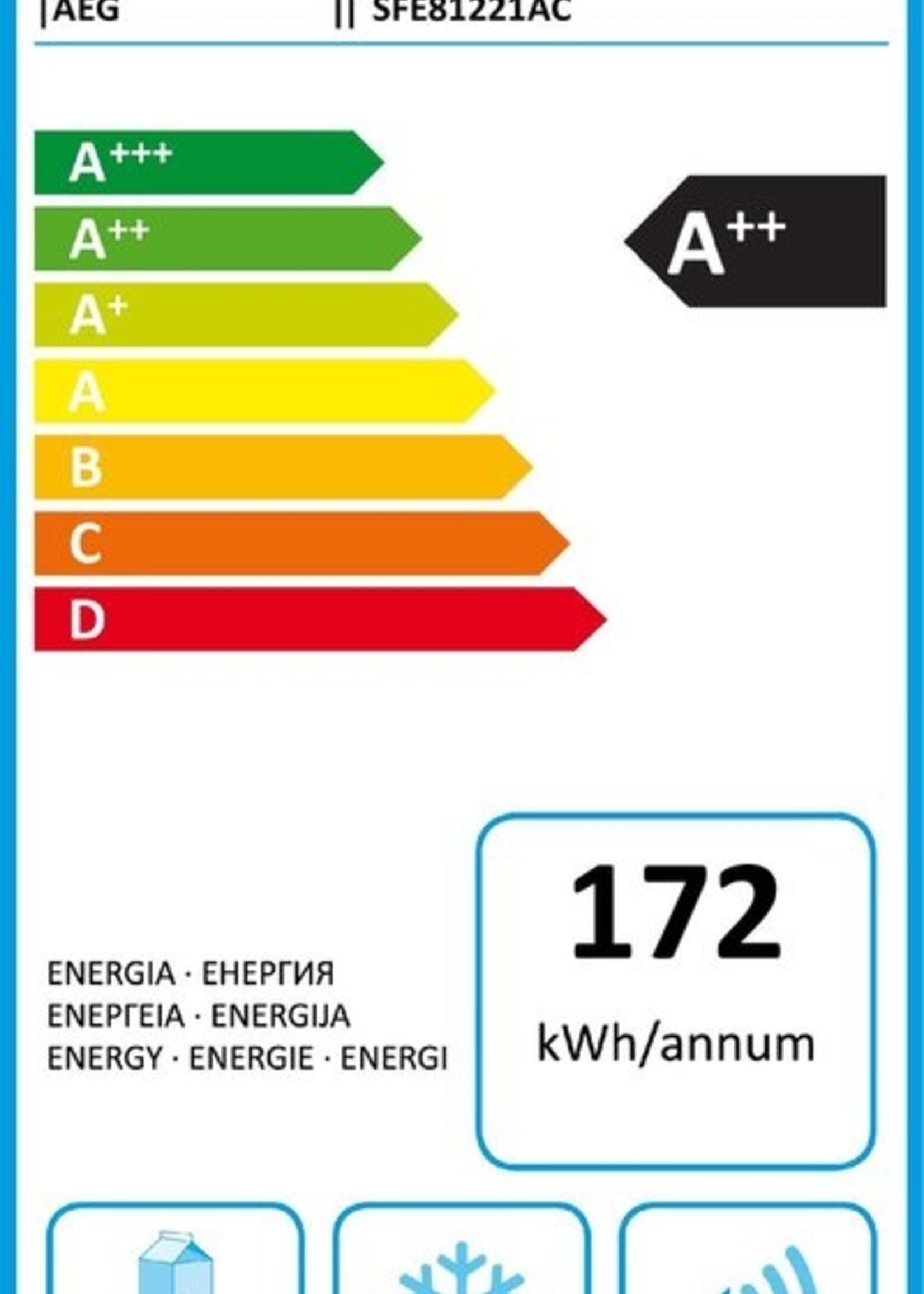 AEG SFE81221AC koelkast