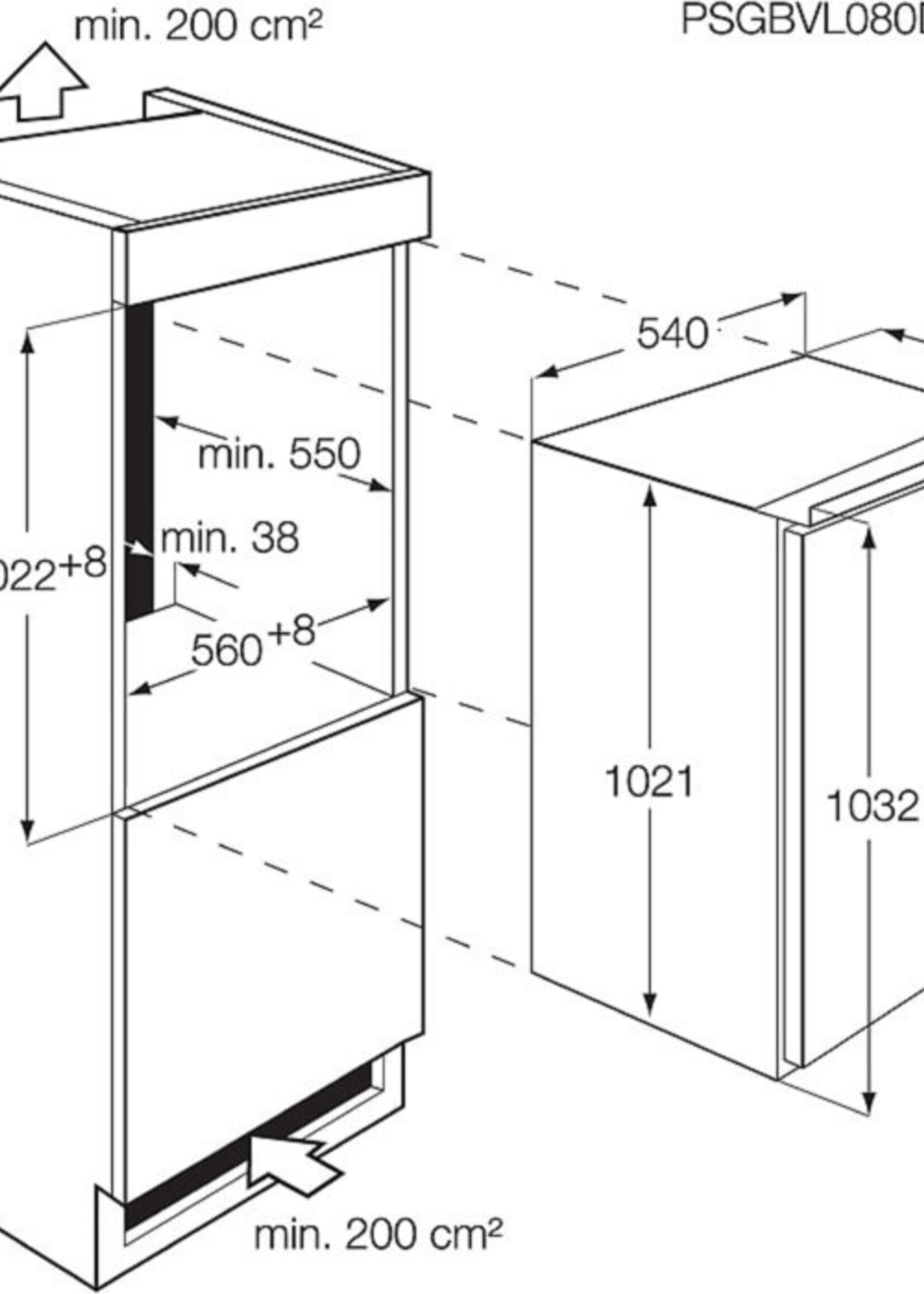 AEG ABE810F6NF vrieskast