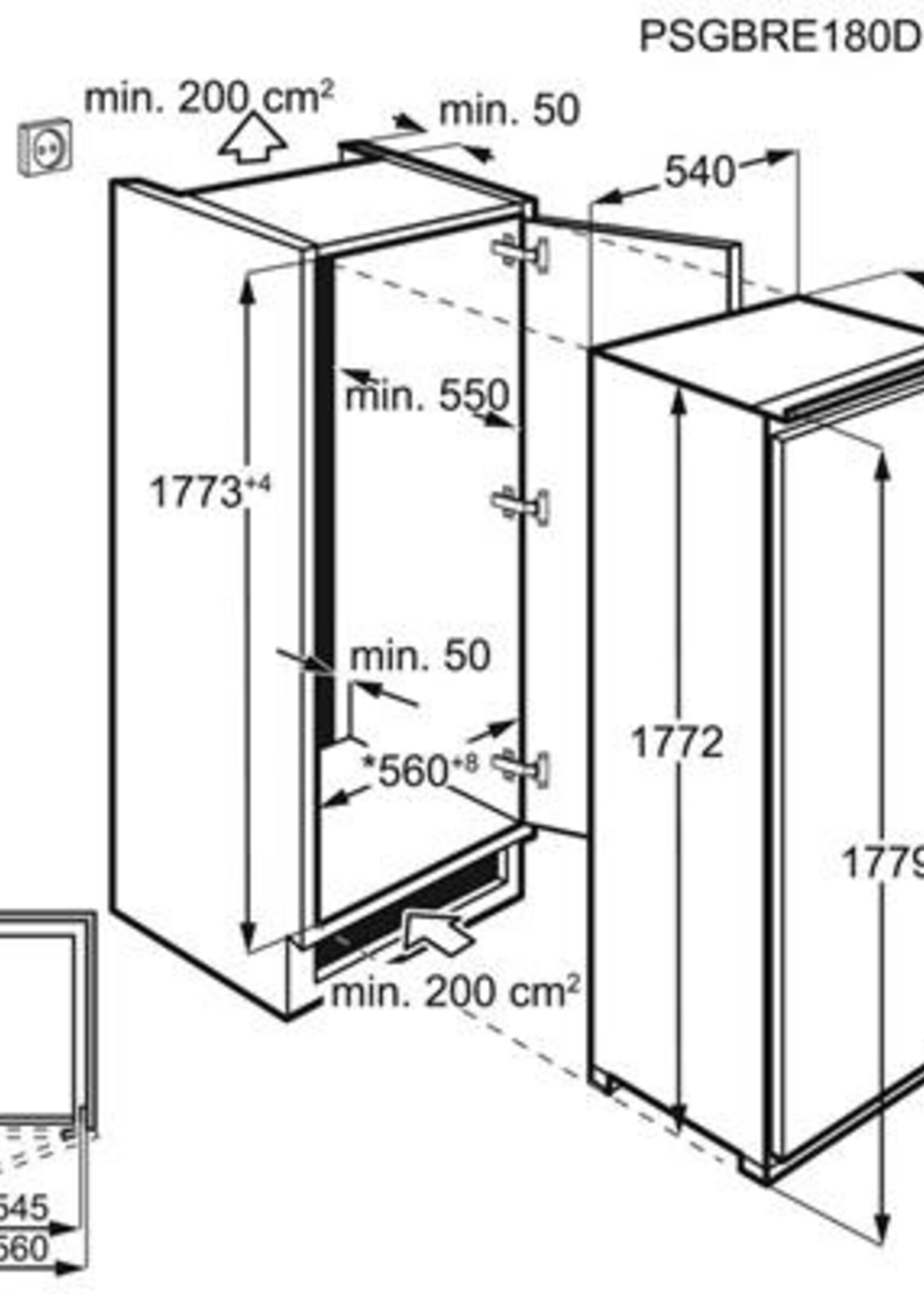 AEG SKE818E7DS koelkast
