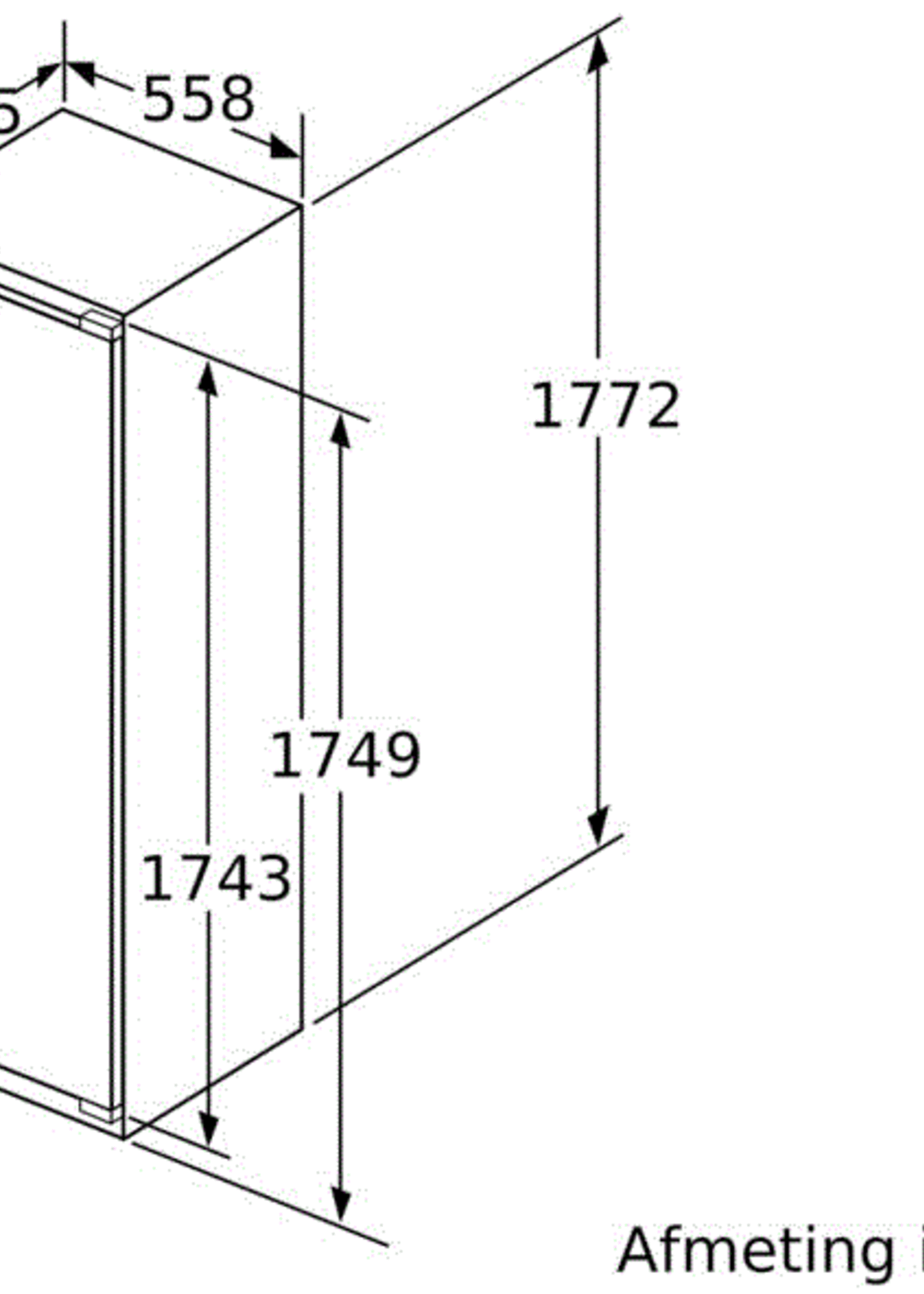 Siemens KI81FSDE0 studioLine inbouw koelkast 178cm