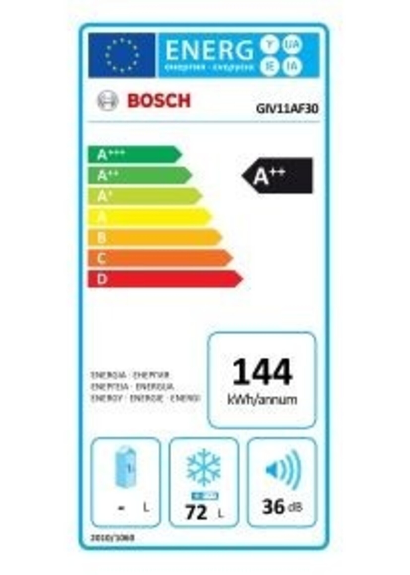 Bosch GIV11AFE0 inbouw vriezer