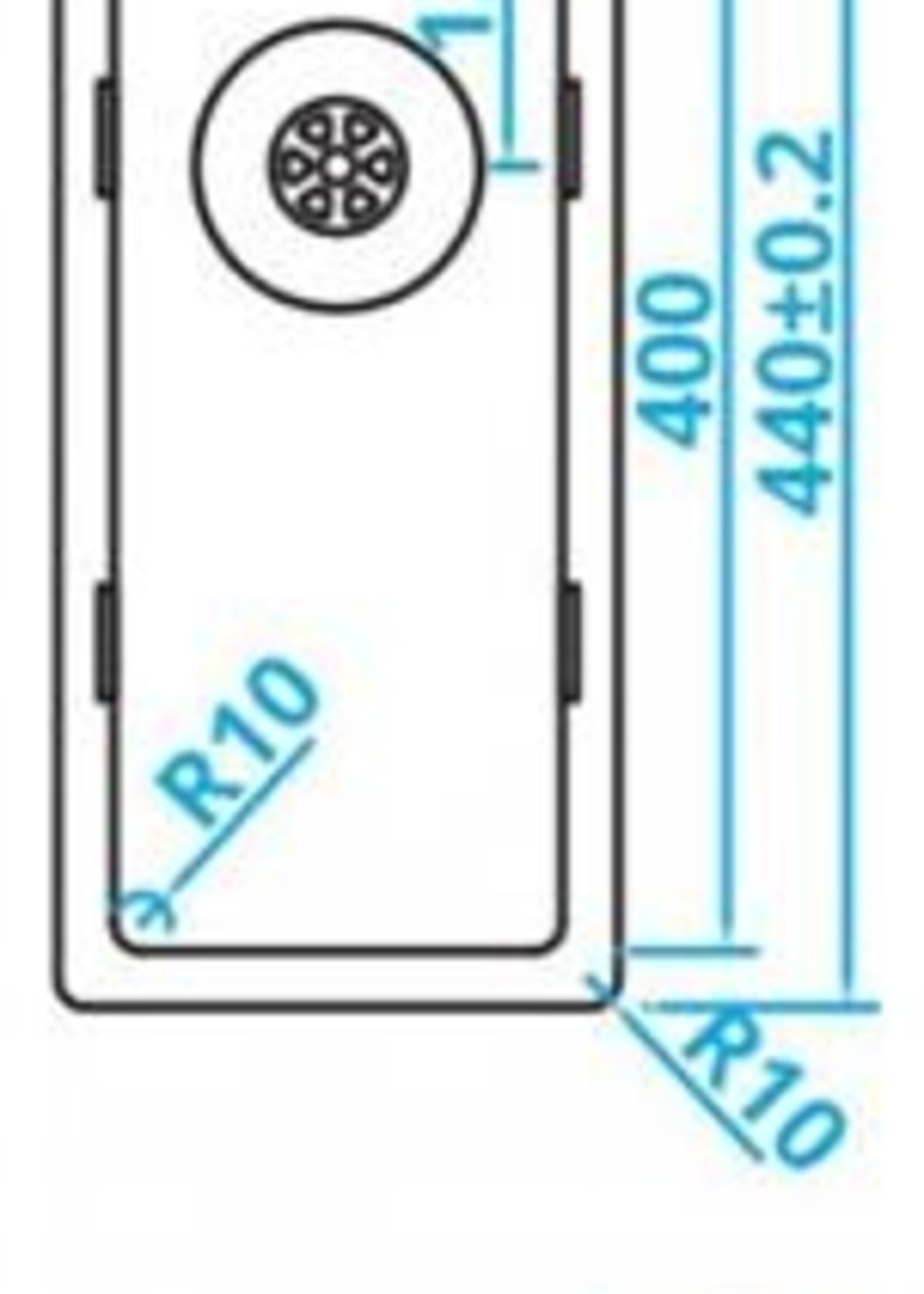 Caressi CAPP16R10 keuken spoelbak
