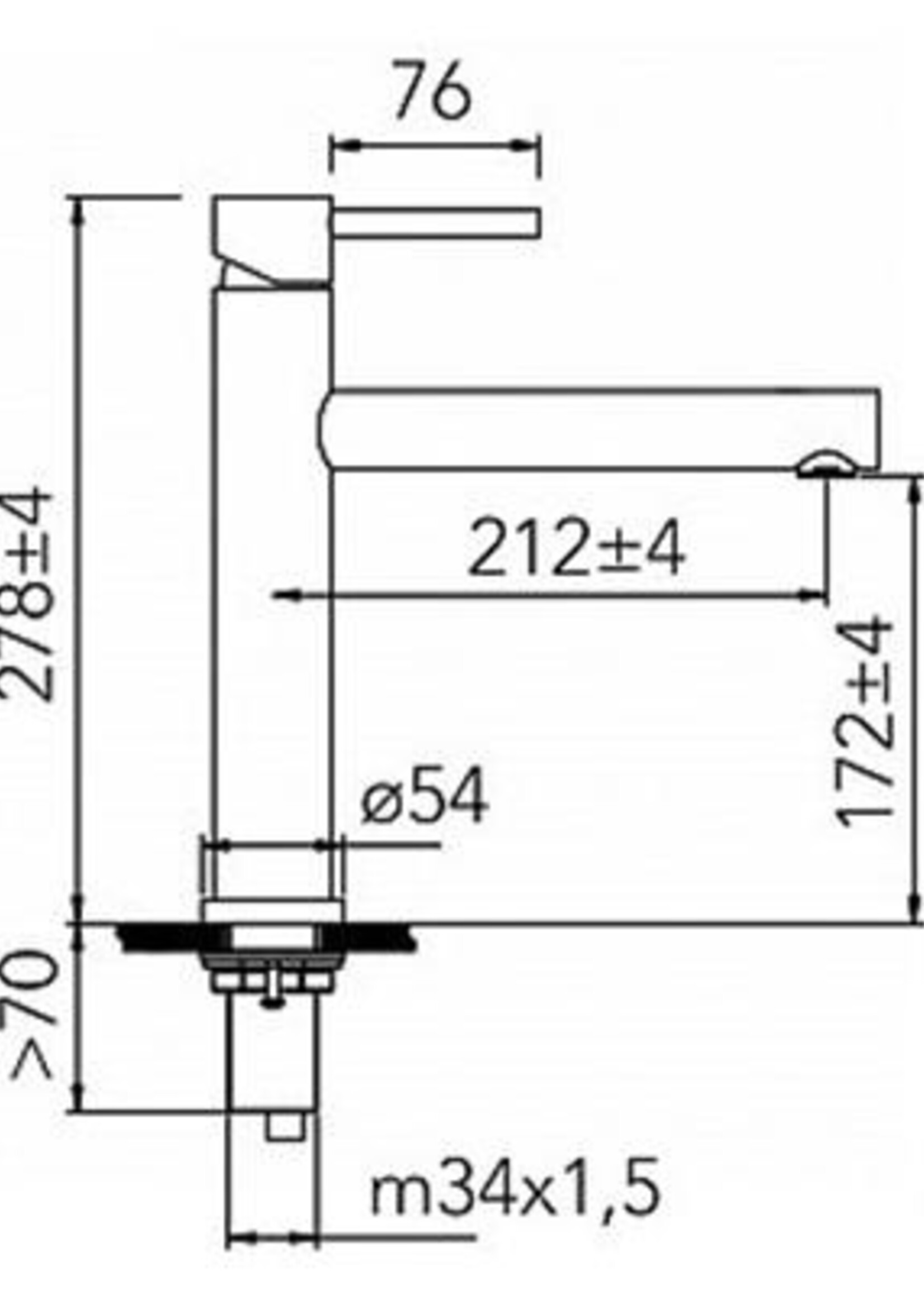 Caressi CA116IECOPLUS keukenkraan