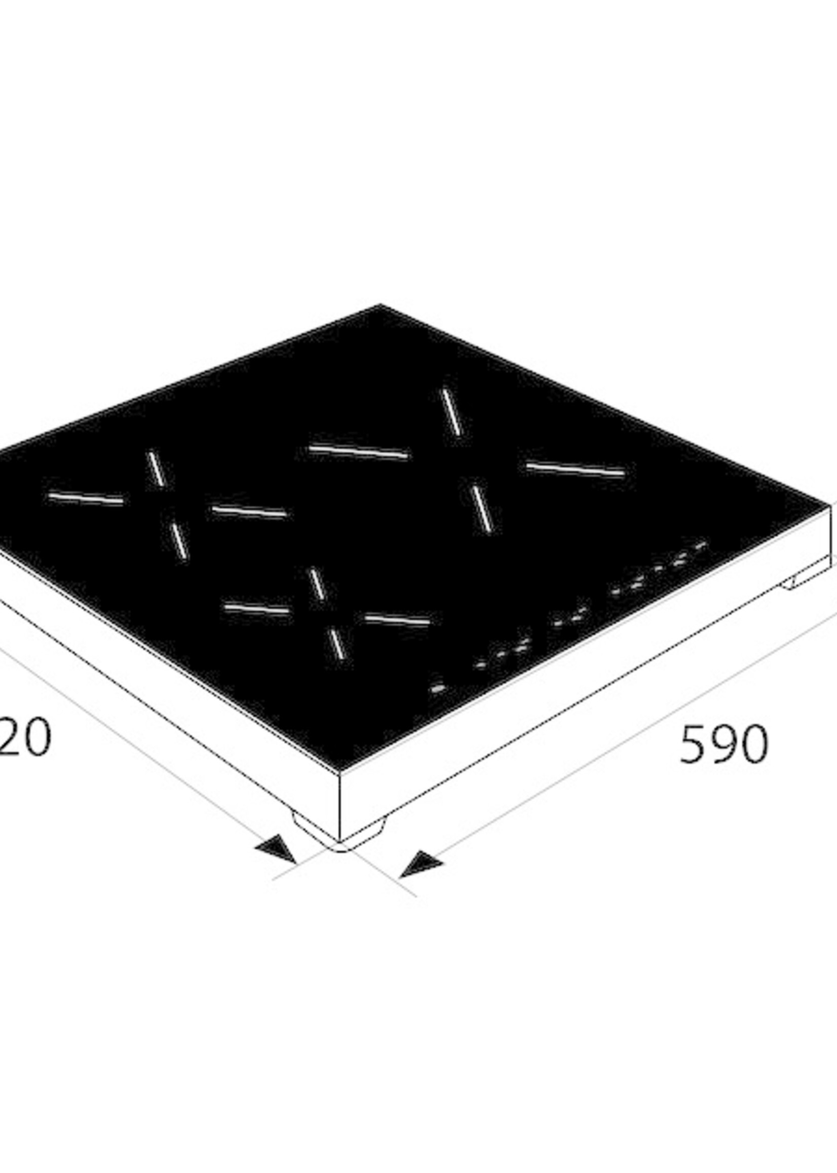 Etna KIV160RVS vrijstaande inductie kookplaat - 86 cm