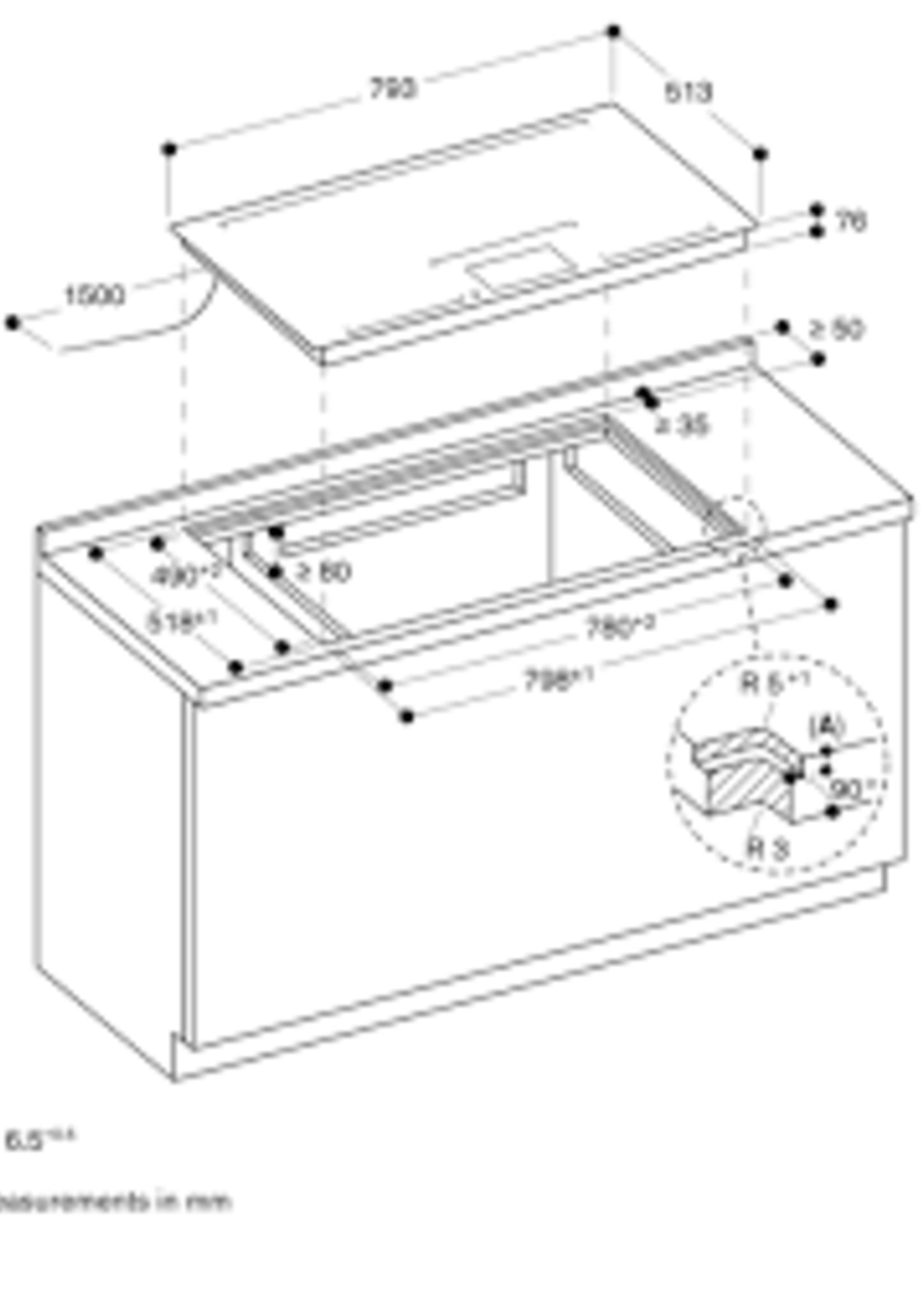 Gaggenau CX482101 Inductie kookplaat - 78 cm