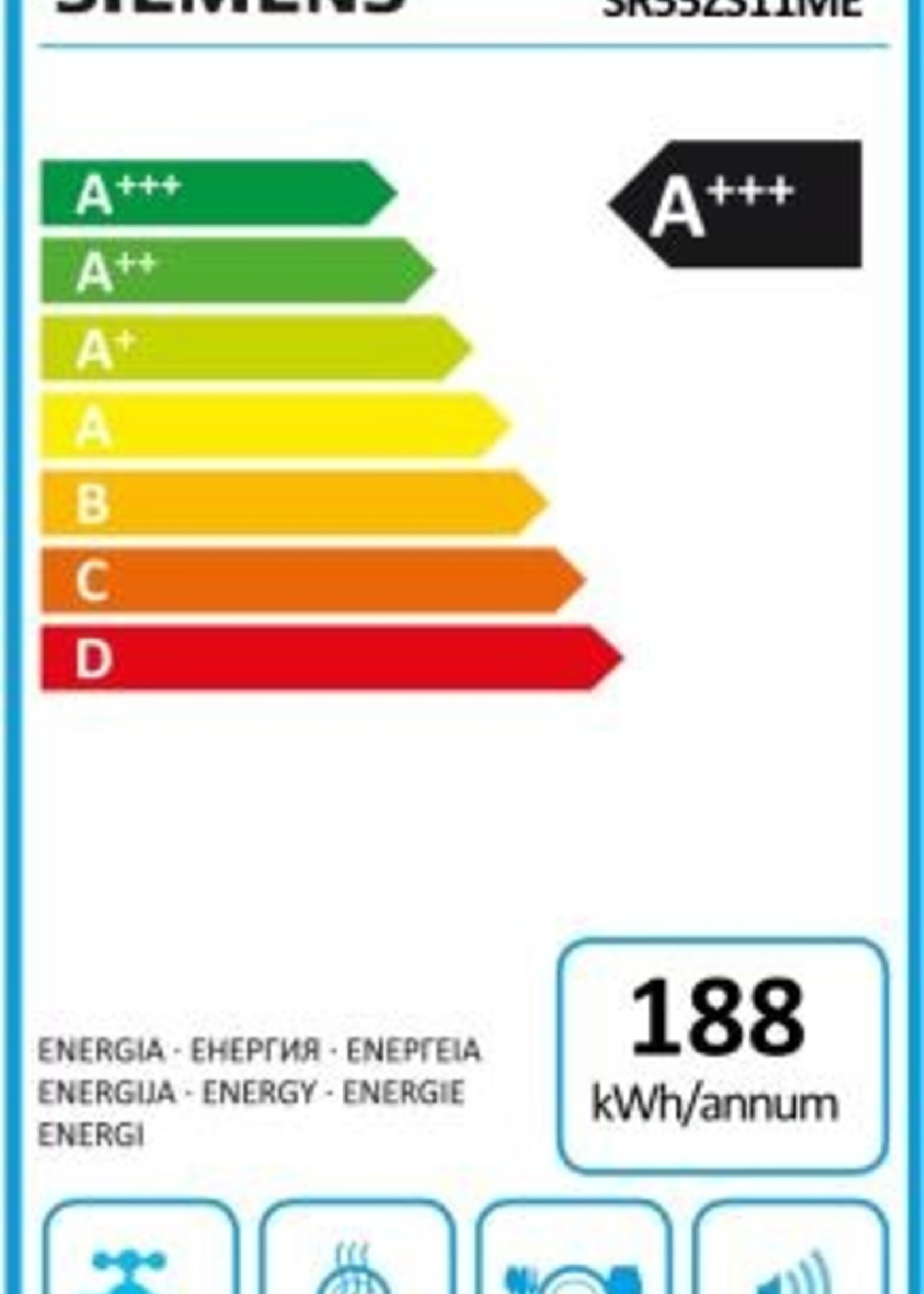 Siemens SR55ZS11ME vaatwasser 45 cm