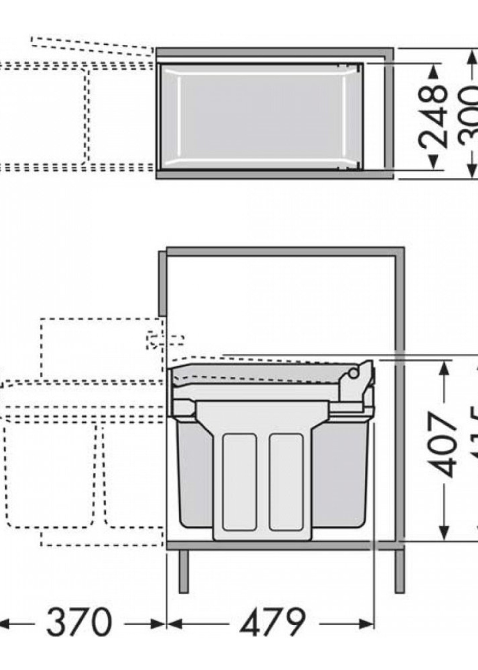 Hailo AE366610 afvalemmer