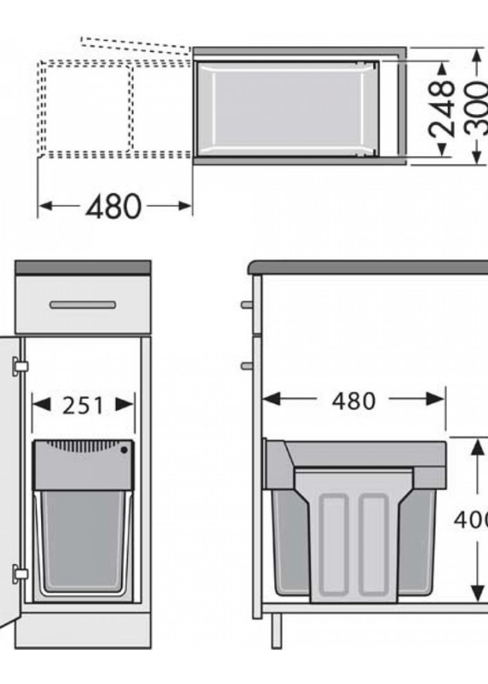 Hailo AE366611 afvalemmer