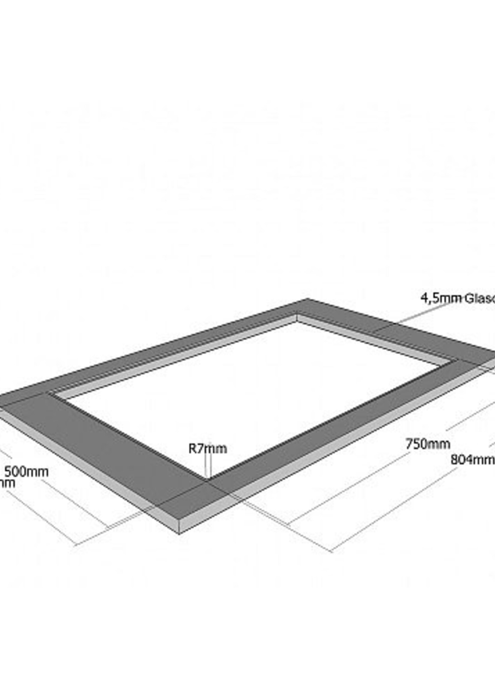Airo Design IG80004BM kookplaat met afzuiging - 80 cm