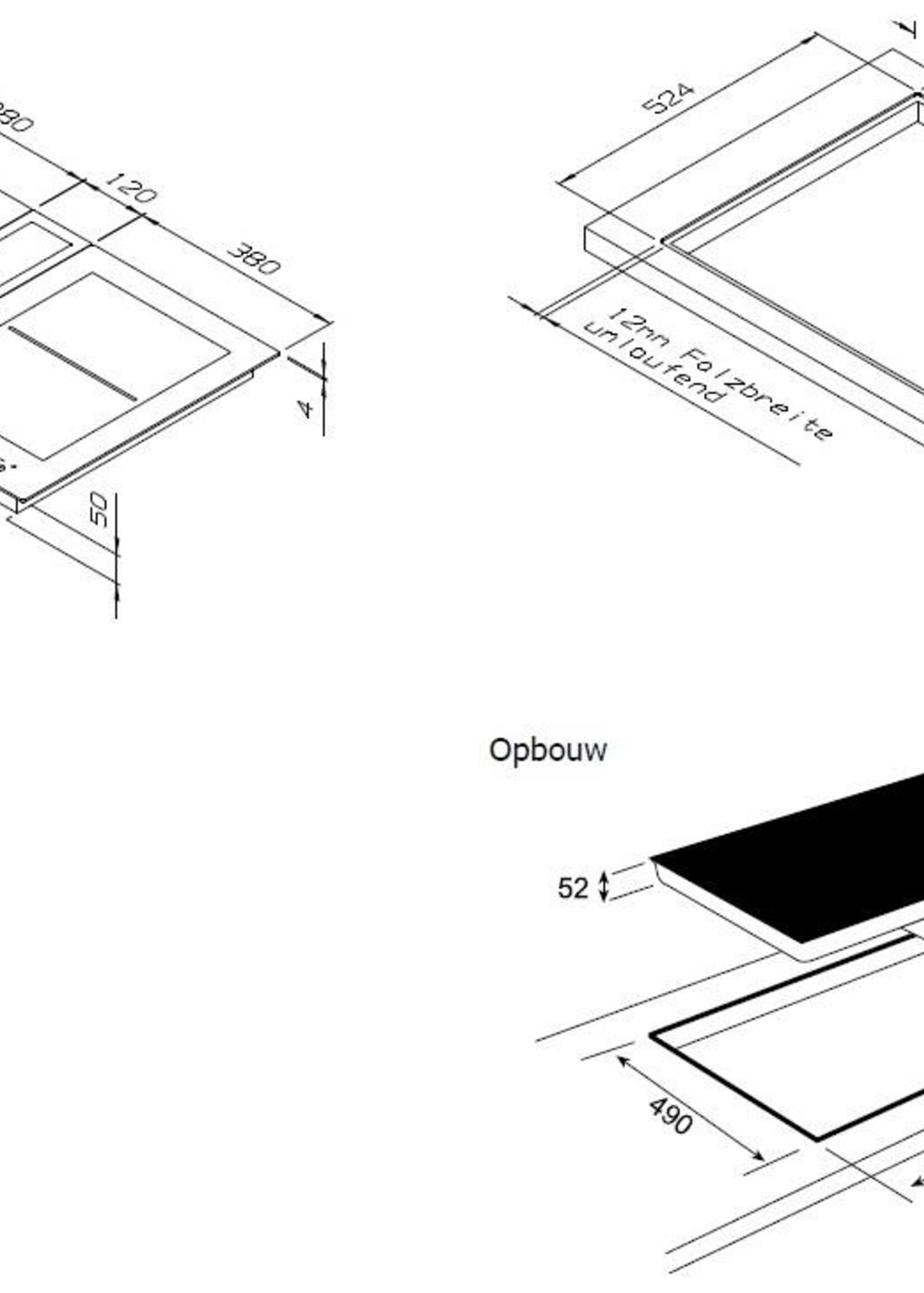 Airo Design URS45520CN downdraft afzuiging