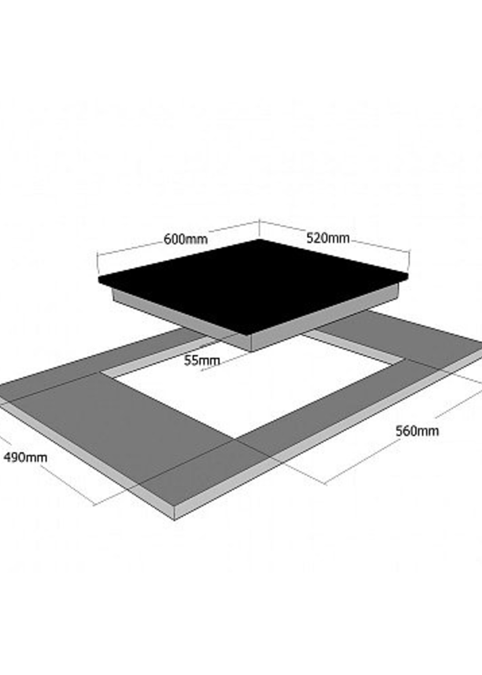 Airo Design CRF60404 Inductiekookplaat - 60 cm