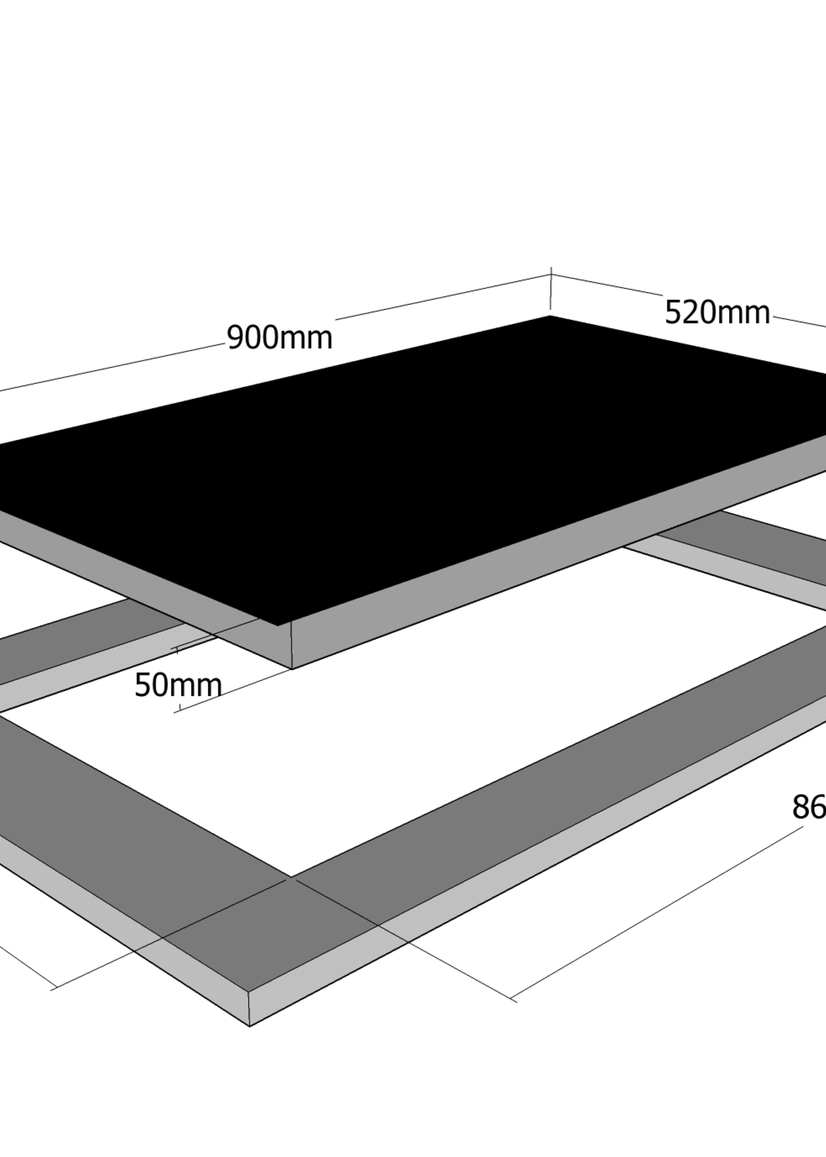 Airo Design IKT905FS inductie kookplaat - 90 cm