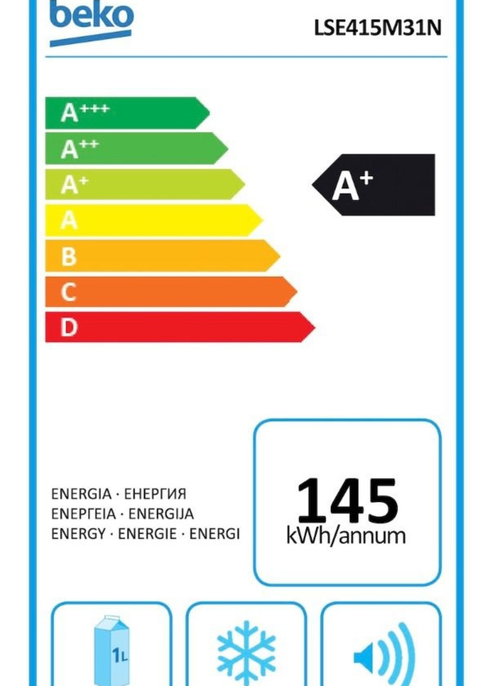 Beko LSE415M31N koelkast