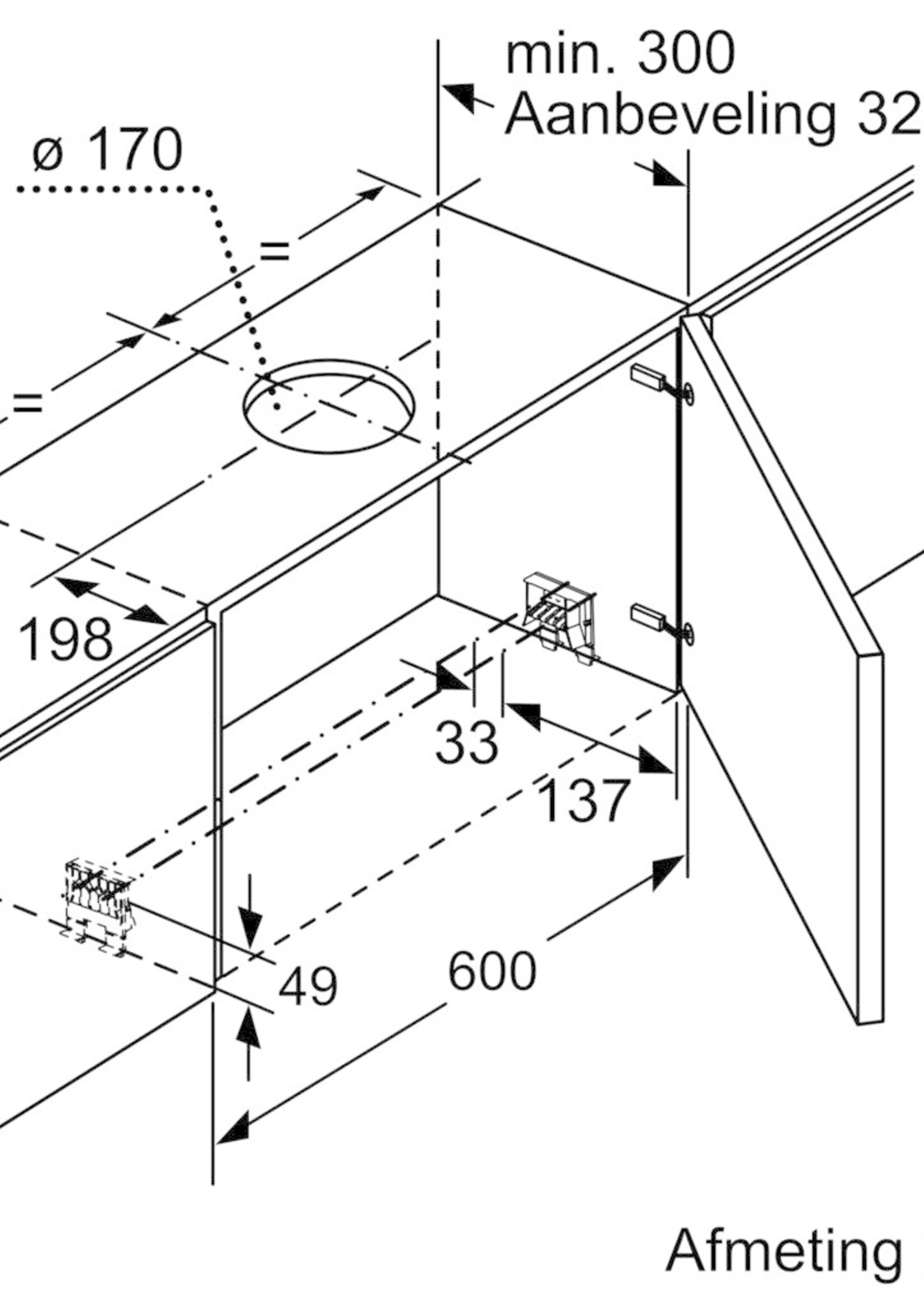 Siemens LI67SA531 vlakscherm afzuigkap 60 cm