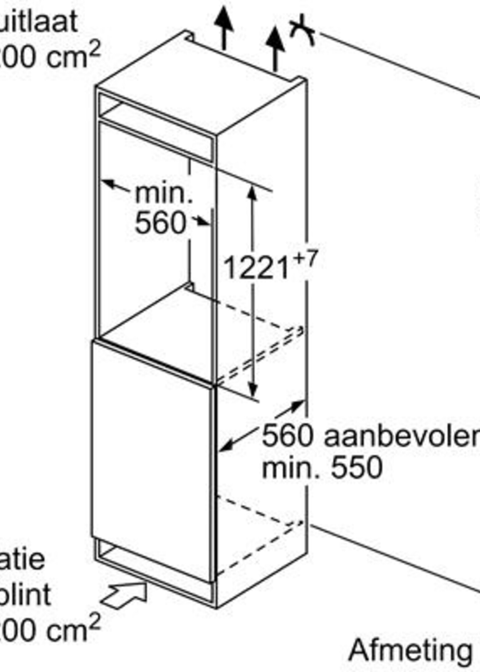 Siemens KI42LAFF0 inbouw koelkast