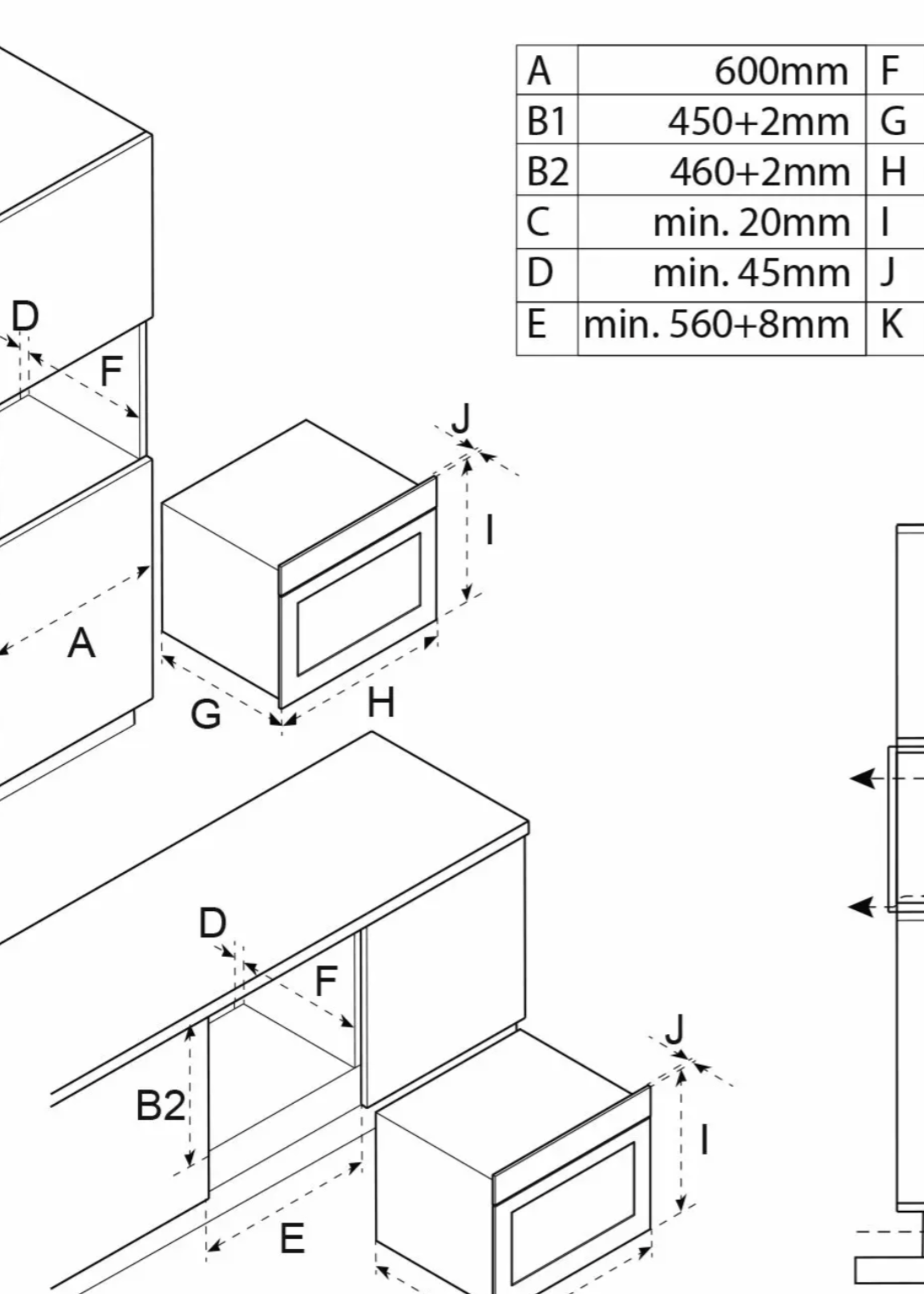 Inventum  IMC4535RT combi magnetron