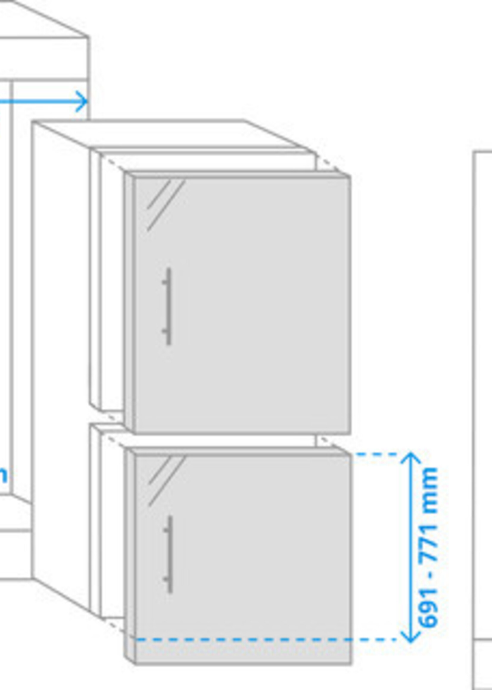 AEG SCE618F3LF koel/vriescombinatie