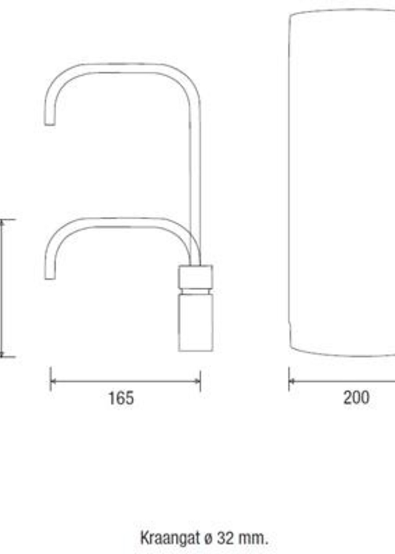 Quooker 22+NSCHR kokend waterkraan