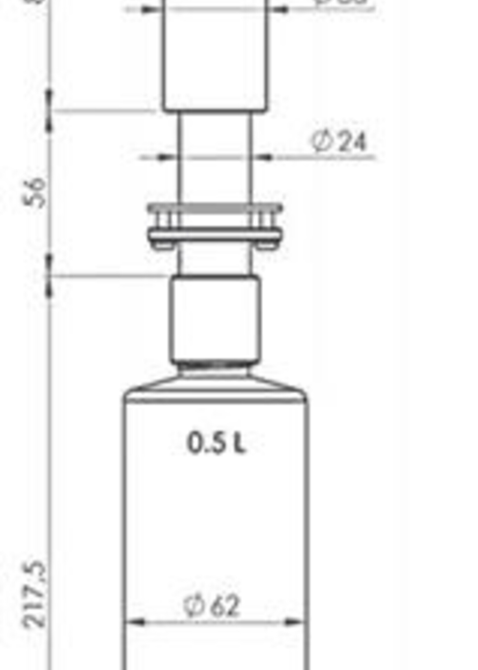 Quooker ZPNBLK zeepdispener