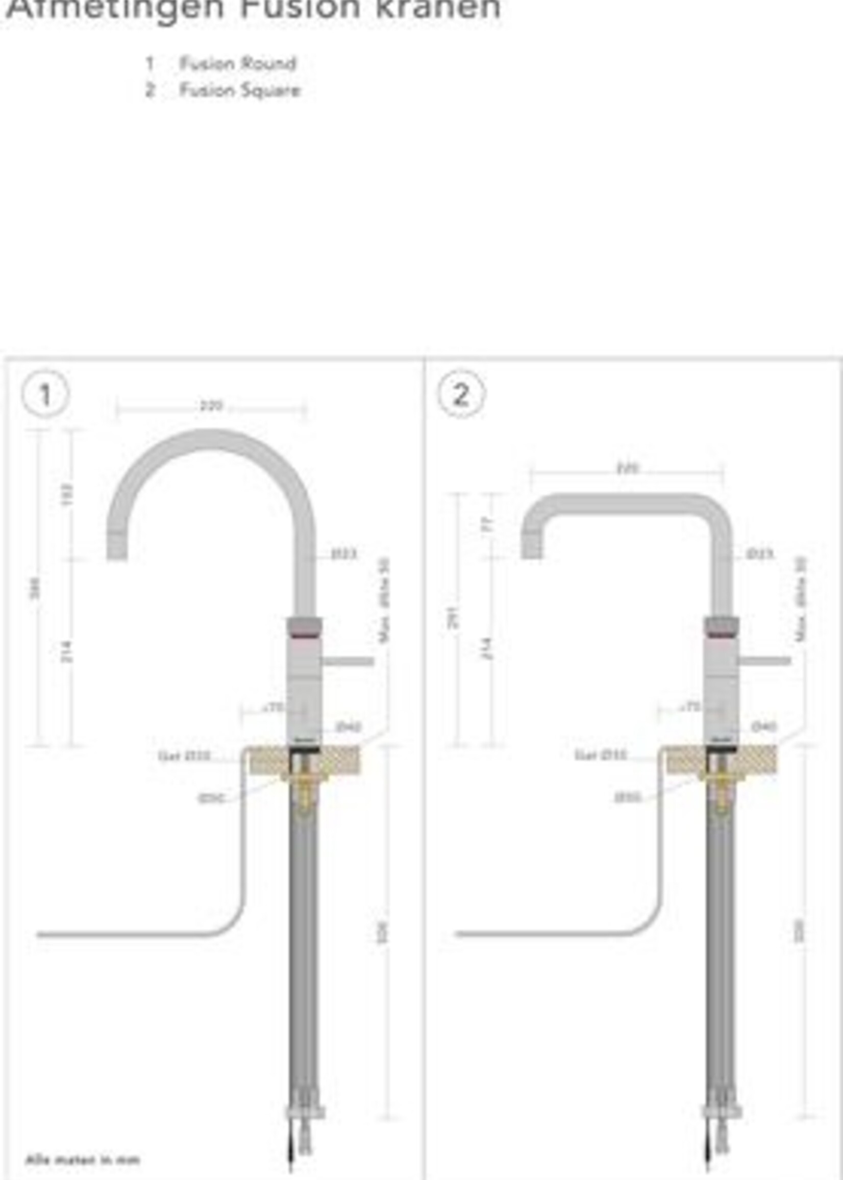 Quooker 3CFRCHR CUBE kokend waterkraan