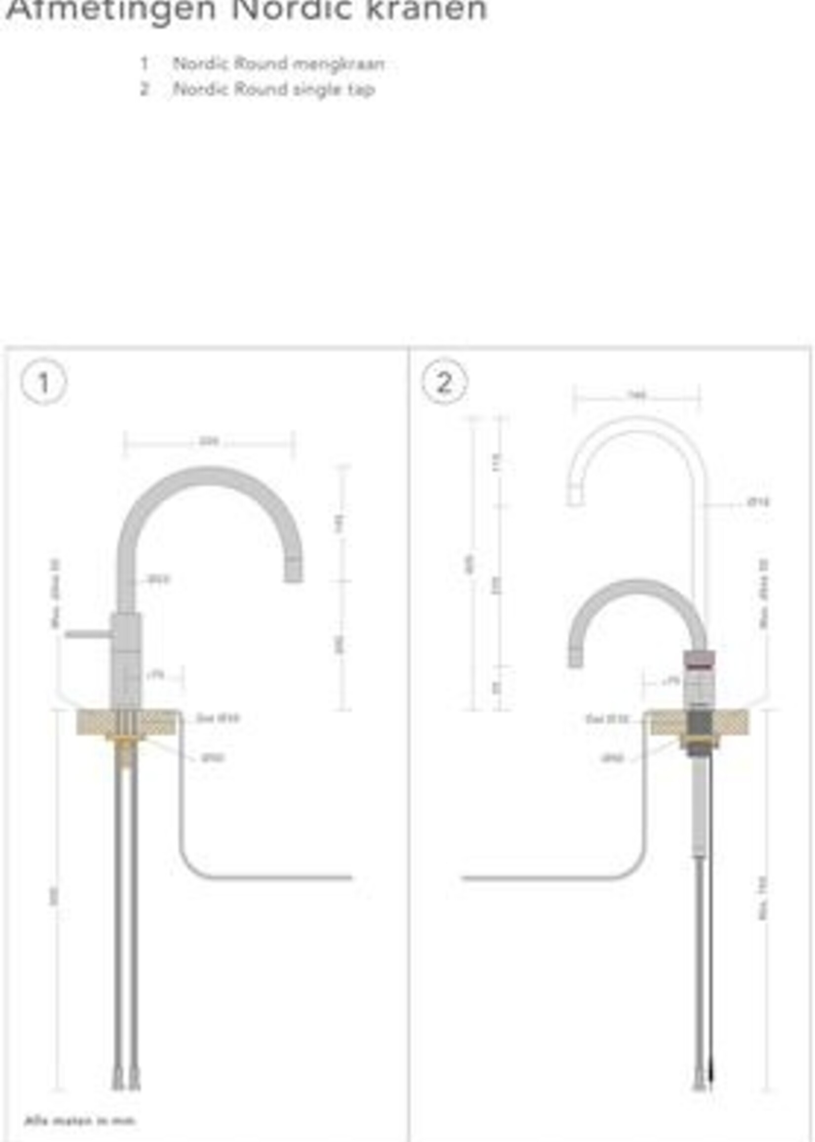 Quooker 3CNSRVS CUBE kokend waterkraan