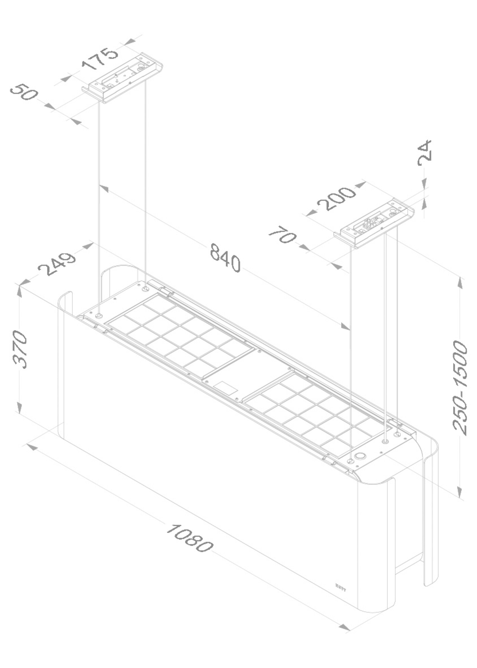 Novy 7552 Mood Eilandschouw Afzuigkap - 110 cm - Zwart