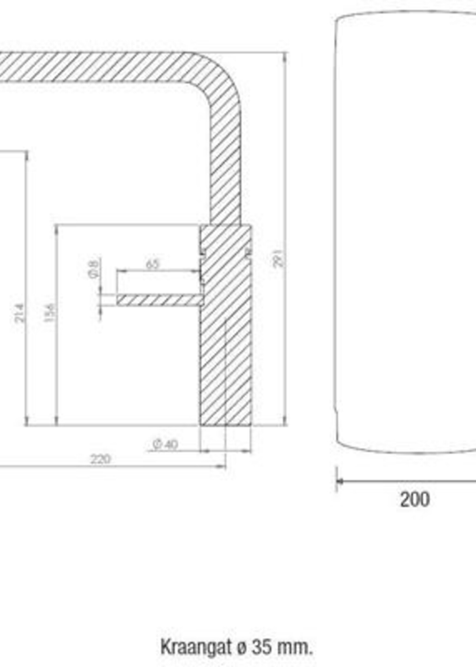 Quooker 22CFSNIG CUBE kokend waterkraan