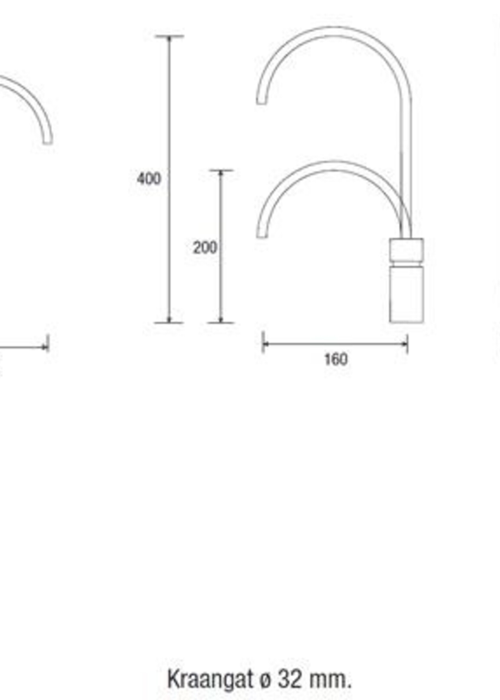 Quooker 22NRCHRTT CUBE kokend waterkraan