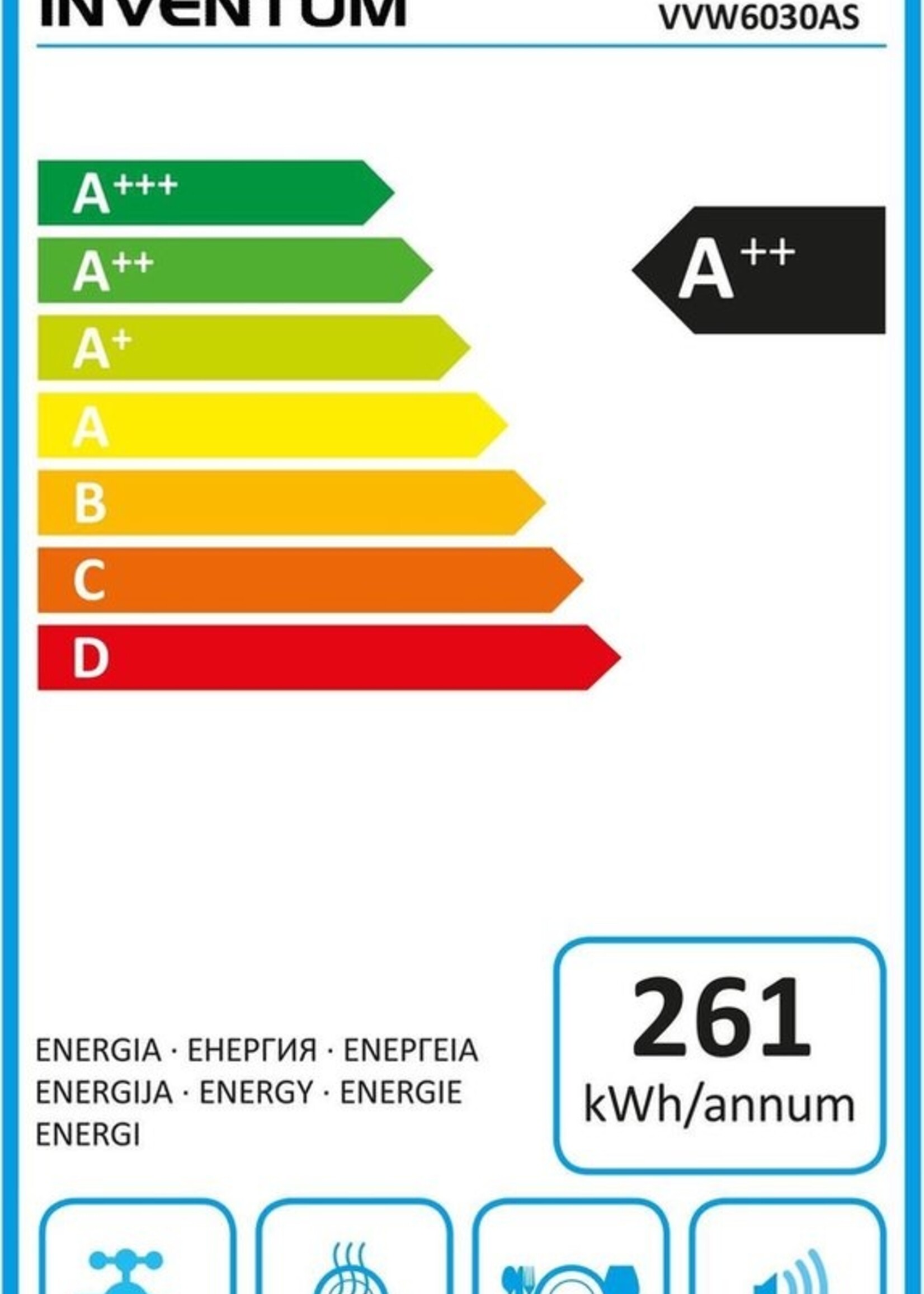 Inventum VVW6030AS vrijstaande vaatwasser RVS