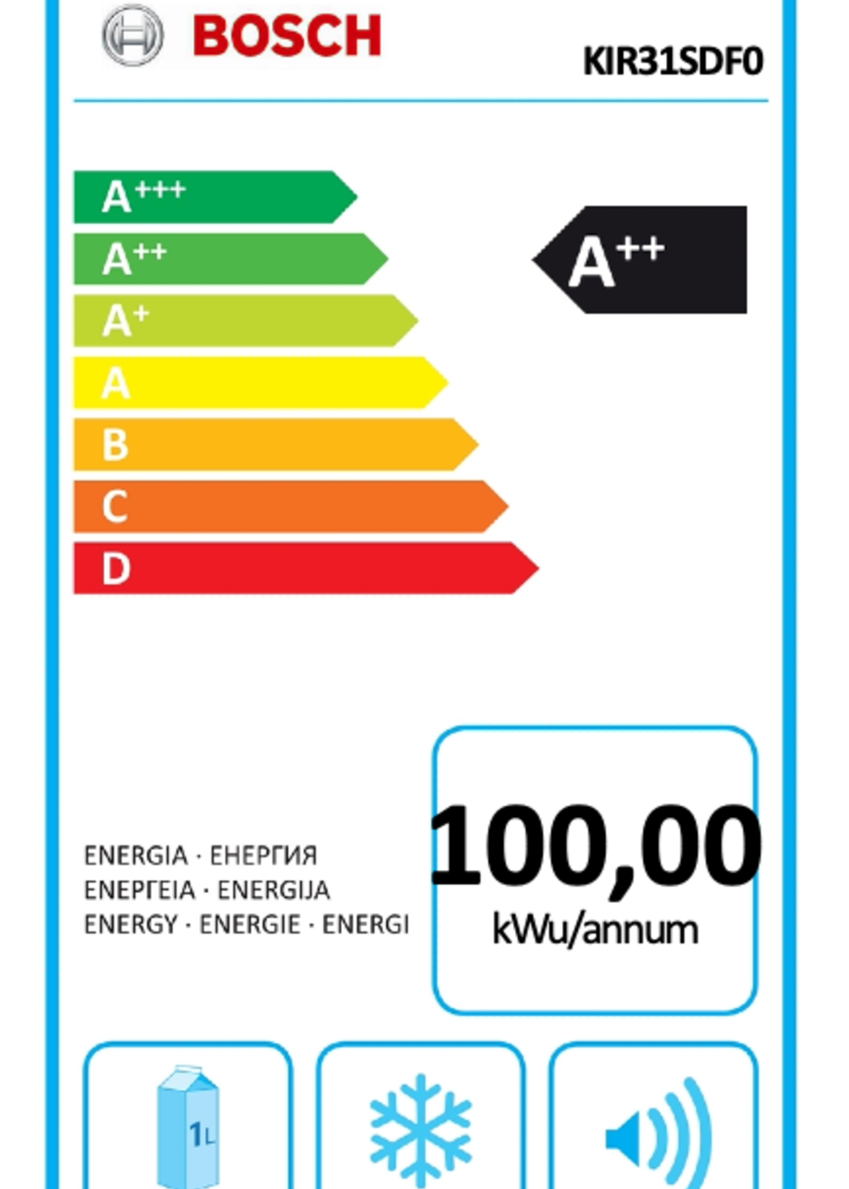 Bosch KIR31SDF0 koelkast