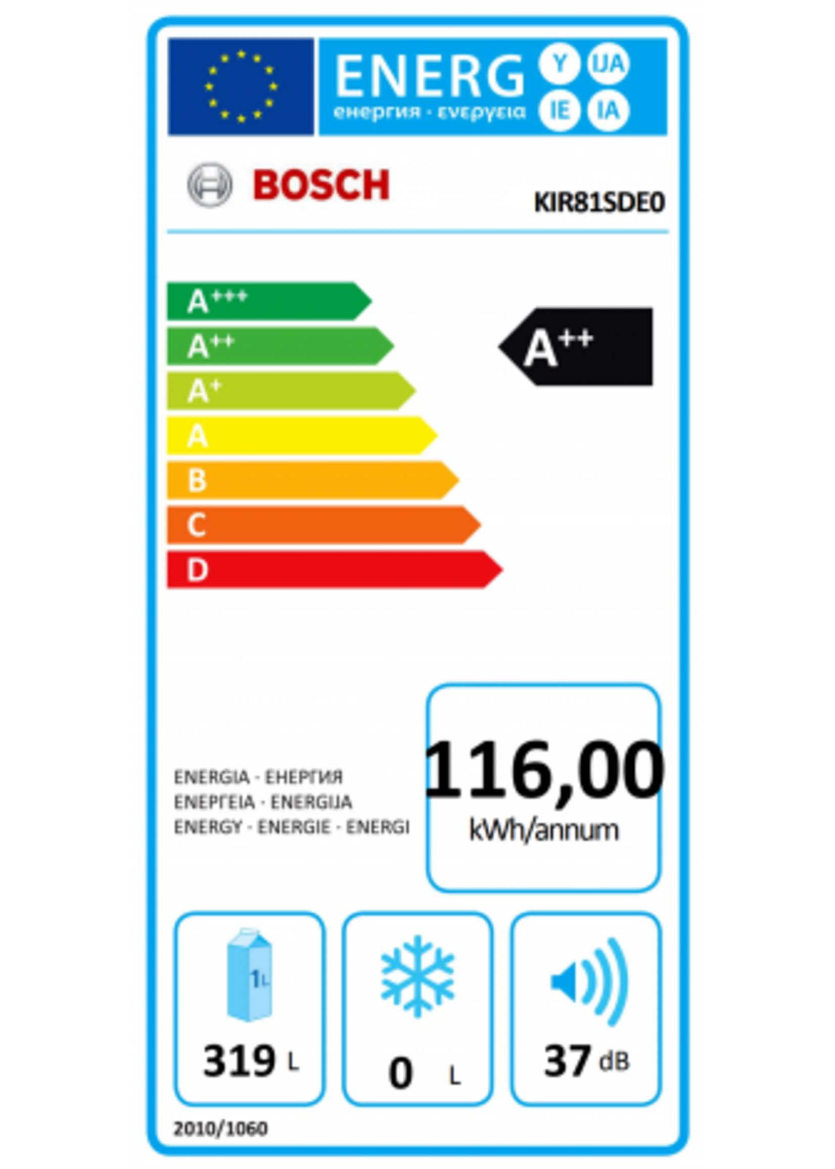 Bosch KIR81SDE0 koelkast