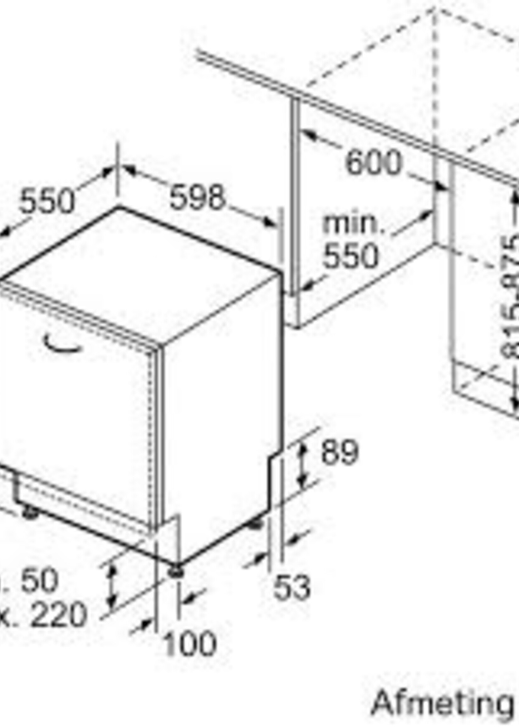 Bosch SMH4HB800E geïntegreerde vaatwasser