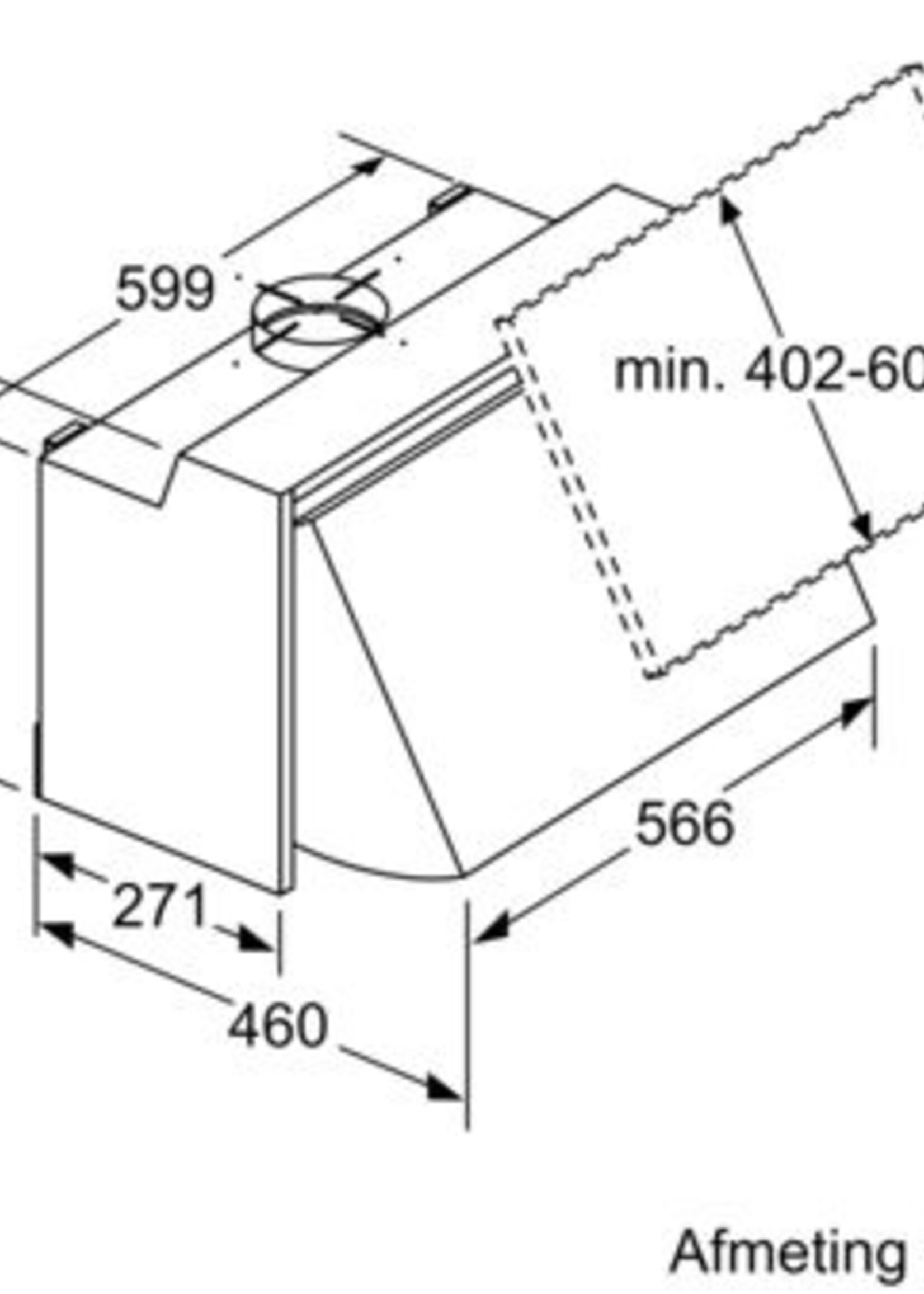 Bosch DEM66AC00 geïntegreerde afzuigkap