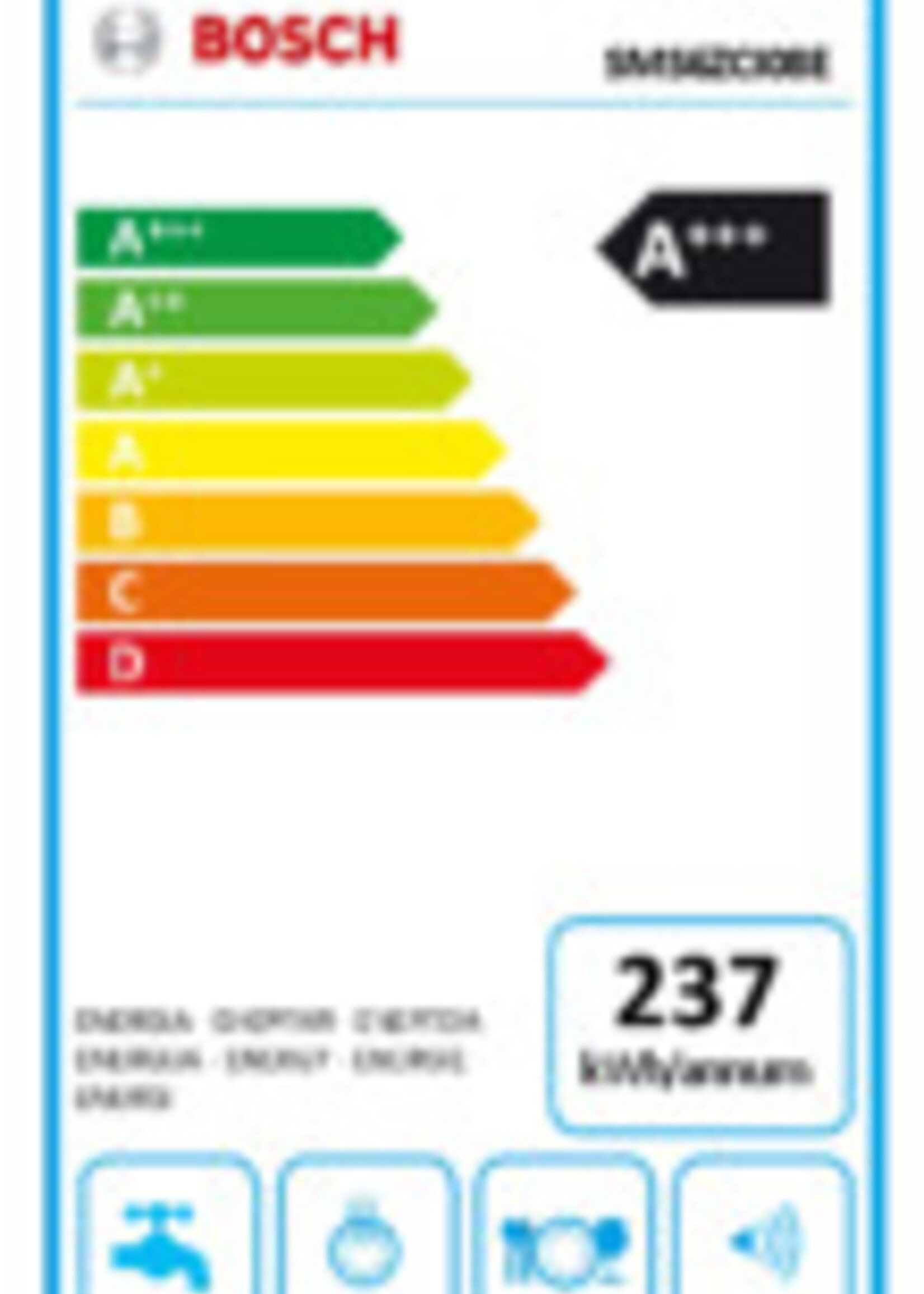 Bosch SMS6ZCI08E vrijstaande vaatwasser